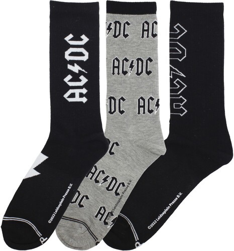 AC/DC – Perri’s – AC/DC – Volume – Crew Socks (3 Pack) [New ] Socks, 3 Pack
