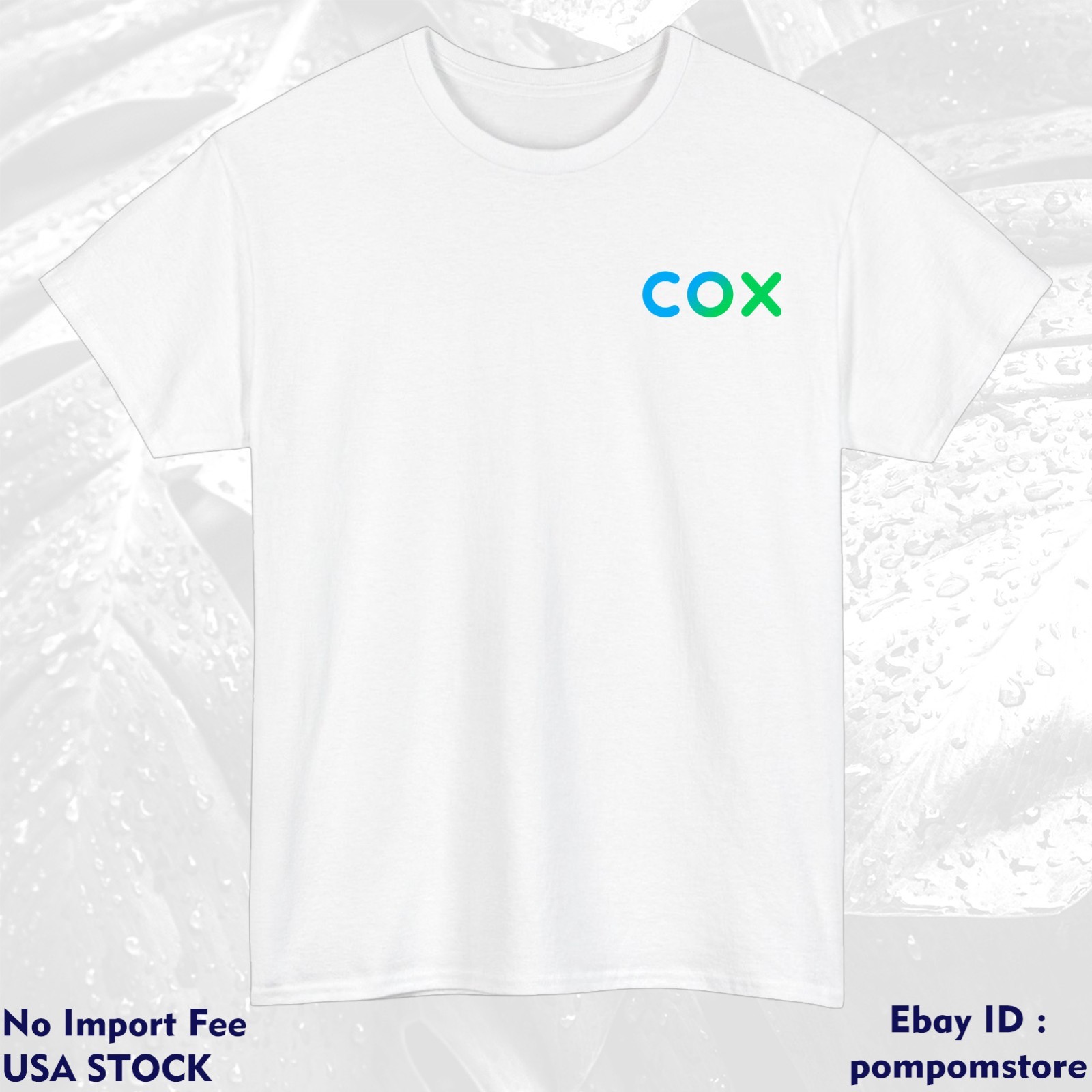 Cox Communications Company Logo Cotton S M L XL 2XL 3XL 4XL 5XL Made In USA