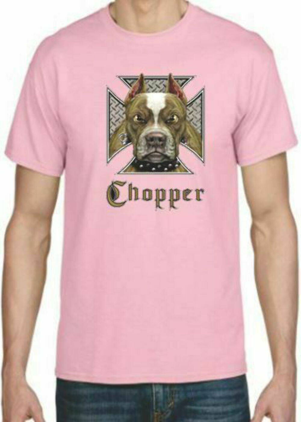 Adult DryBlend® T-Shirt – ( CHOPPER – BIKER / CHOPPER / PIT BULL)