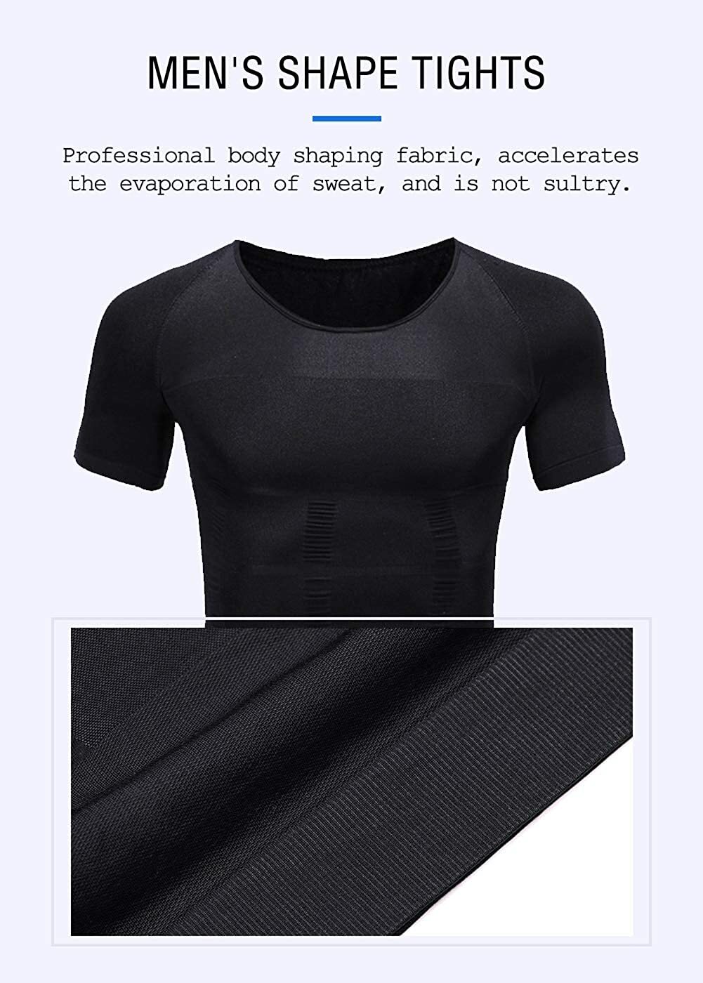 Sculptcore Men’s Body Shaper Compression Ionic Shaping Shirt Slimming Tank Top