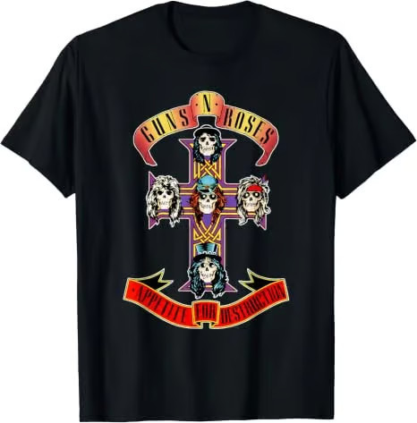 Guns N’ Roses Official Cross T-Shirt