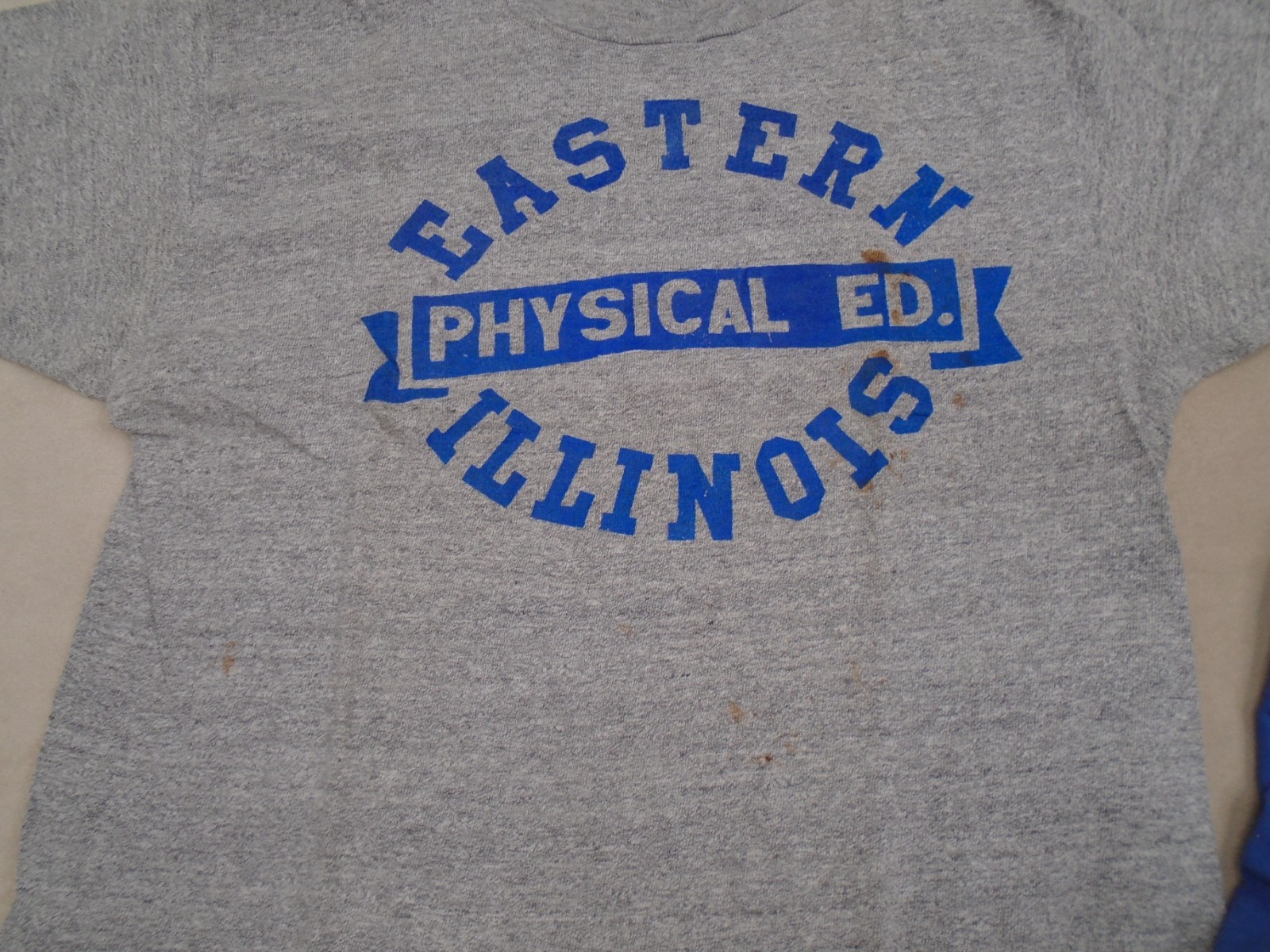 Vintage 50s Eastern Illinois University Physical Ed.T Shirt & Shorts Gym M