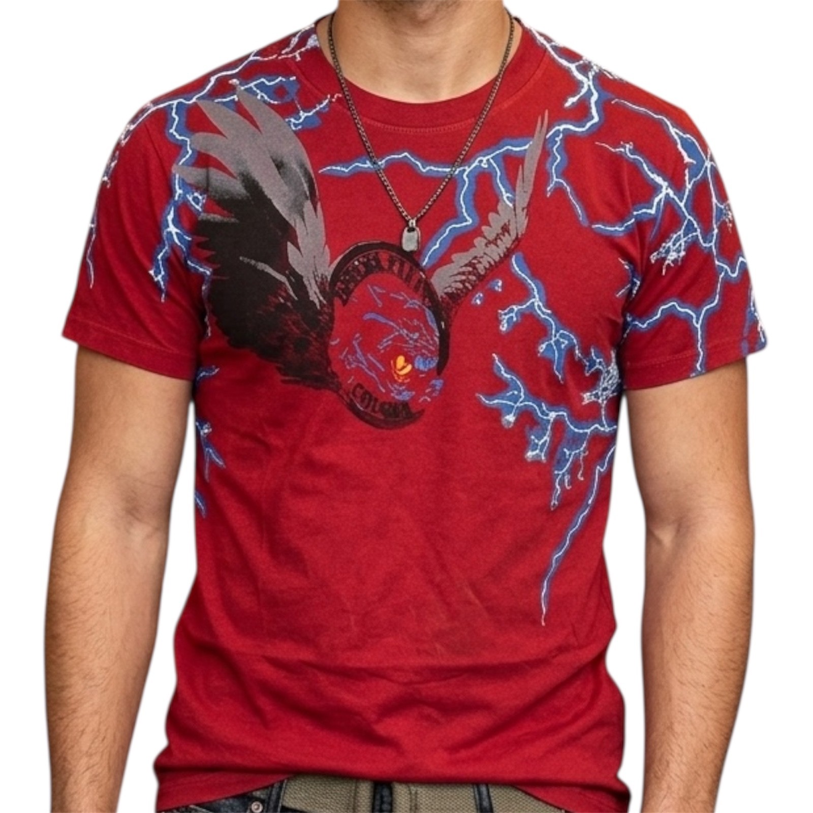 Vintage Y2K $98 DIESEL Red LAUR Short Sleeve Slim Fit T-shirt MMA ELITE NWT
