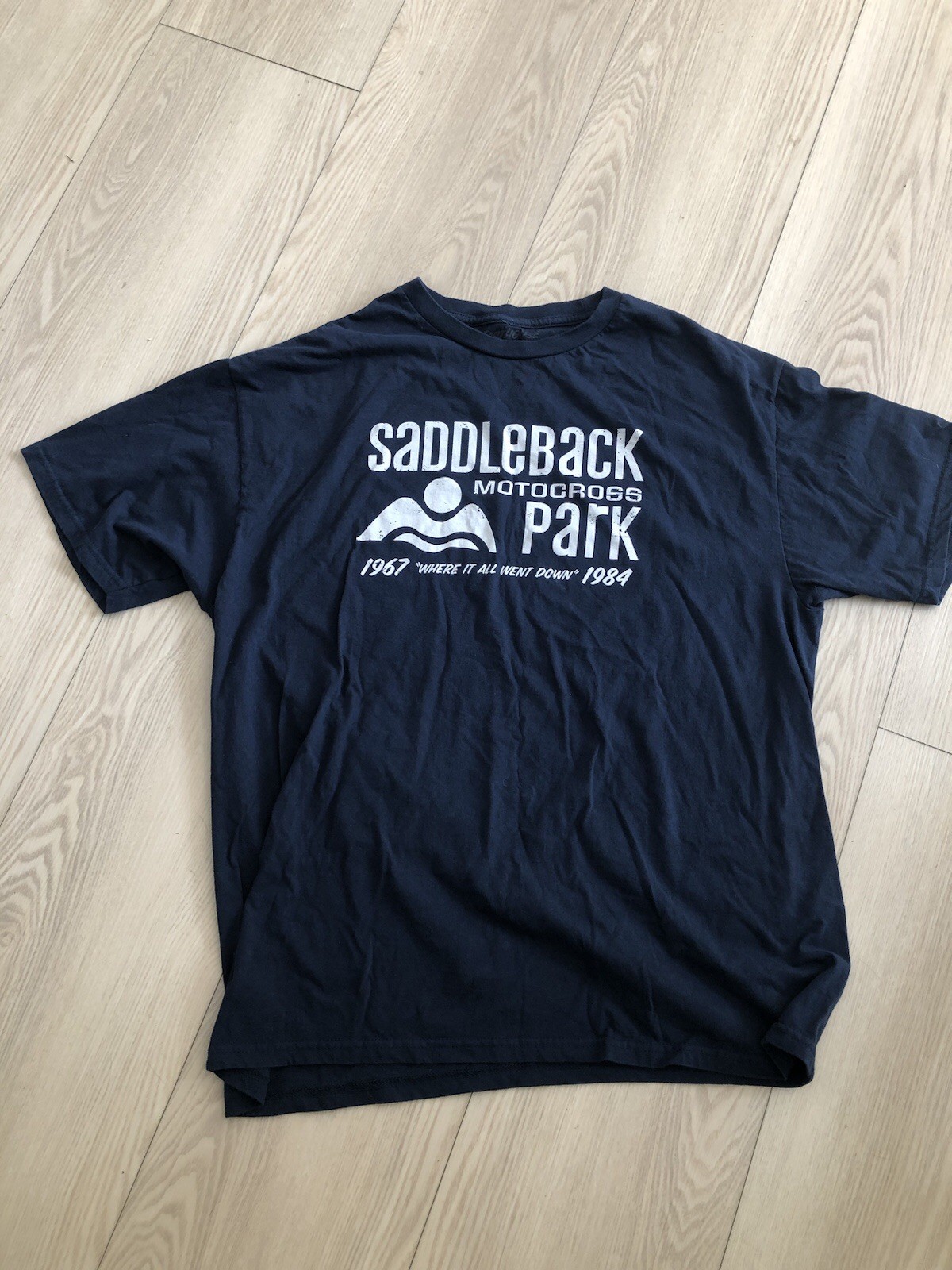 Fasthouse Saddleback Mx Track T Shirt Vintage Motocross Indian Dunes