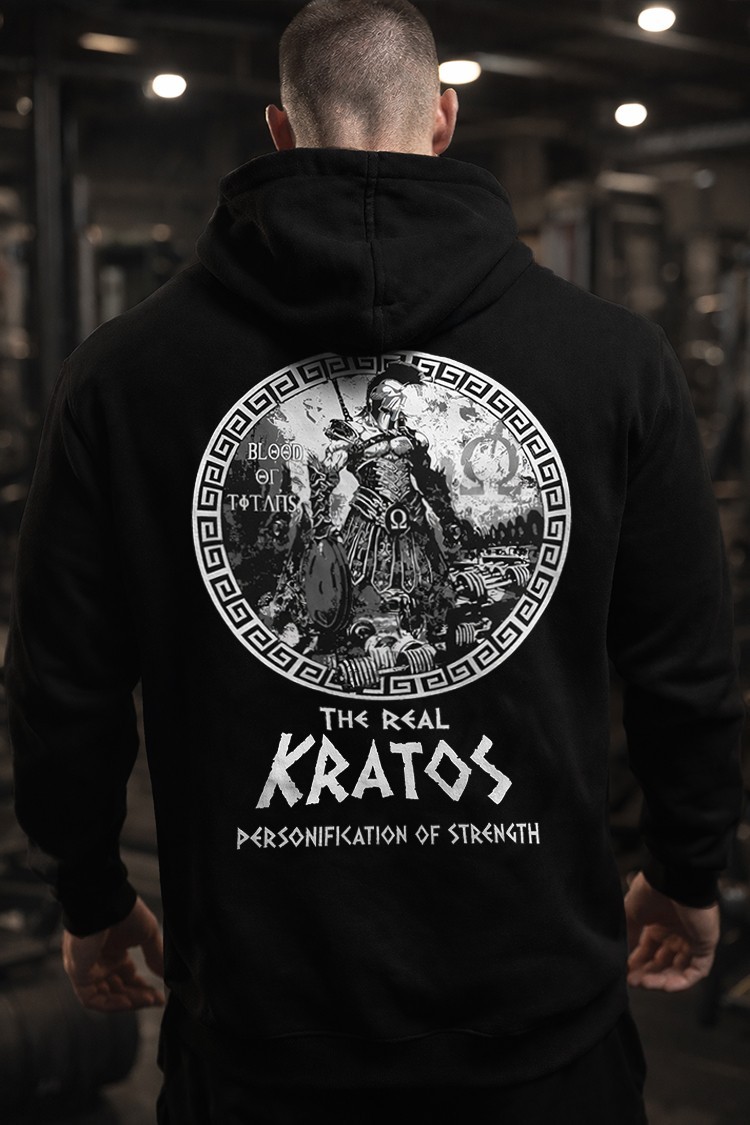 Iron Gods Kratos Hoodie Gym Hoodie Pump Cover Aesthetic Black Hoodie Gym Tee