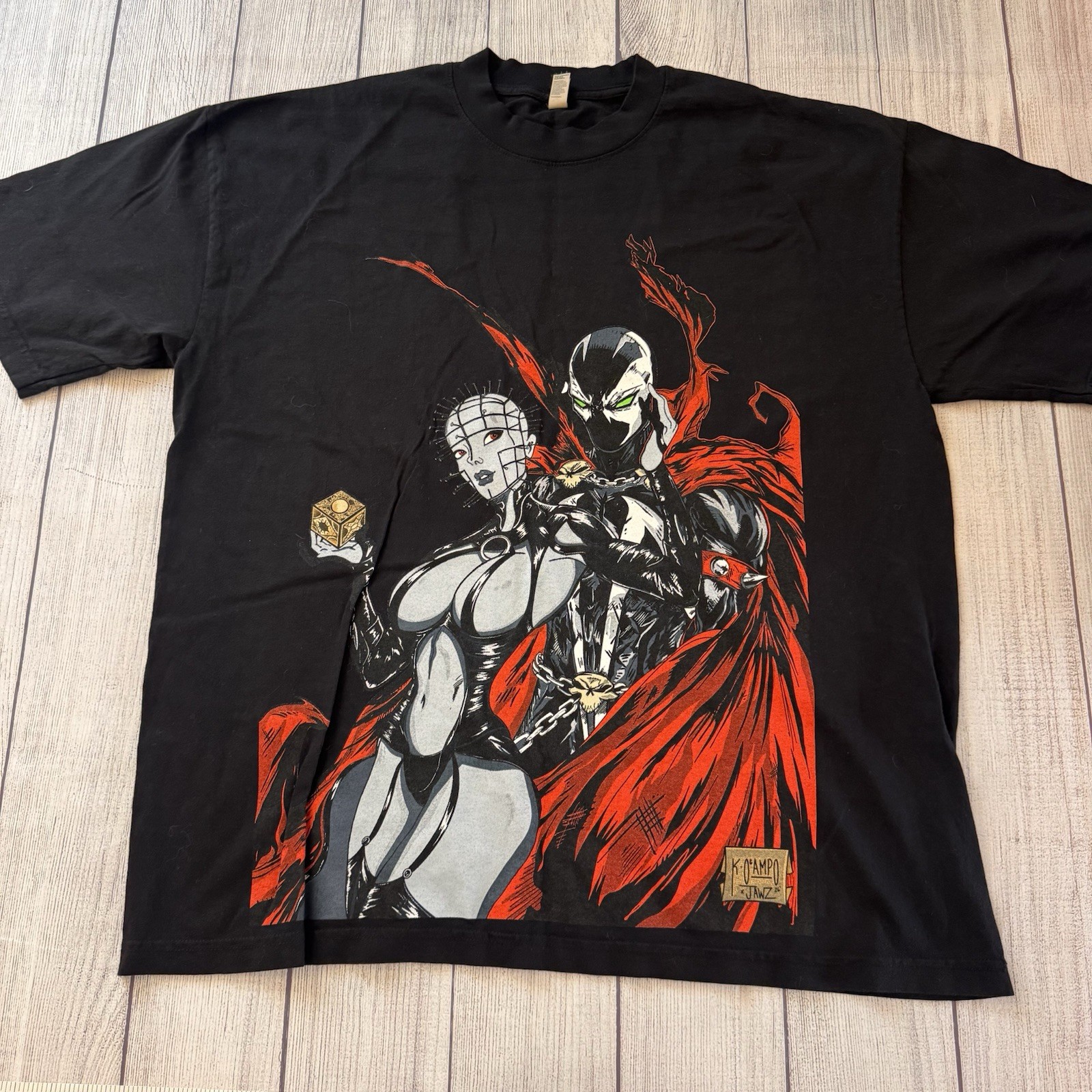 Spawn Pinhead Hellraiser Graphic T Shirt XL Black Todd McFarlane Made In USA