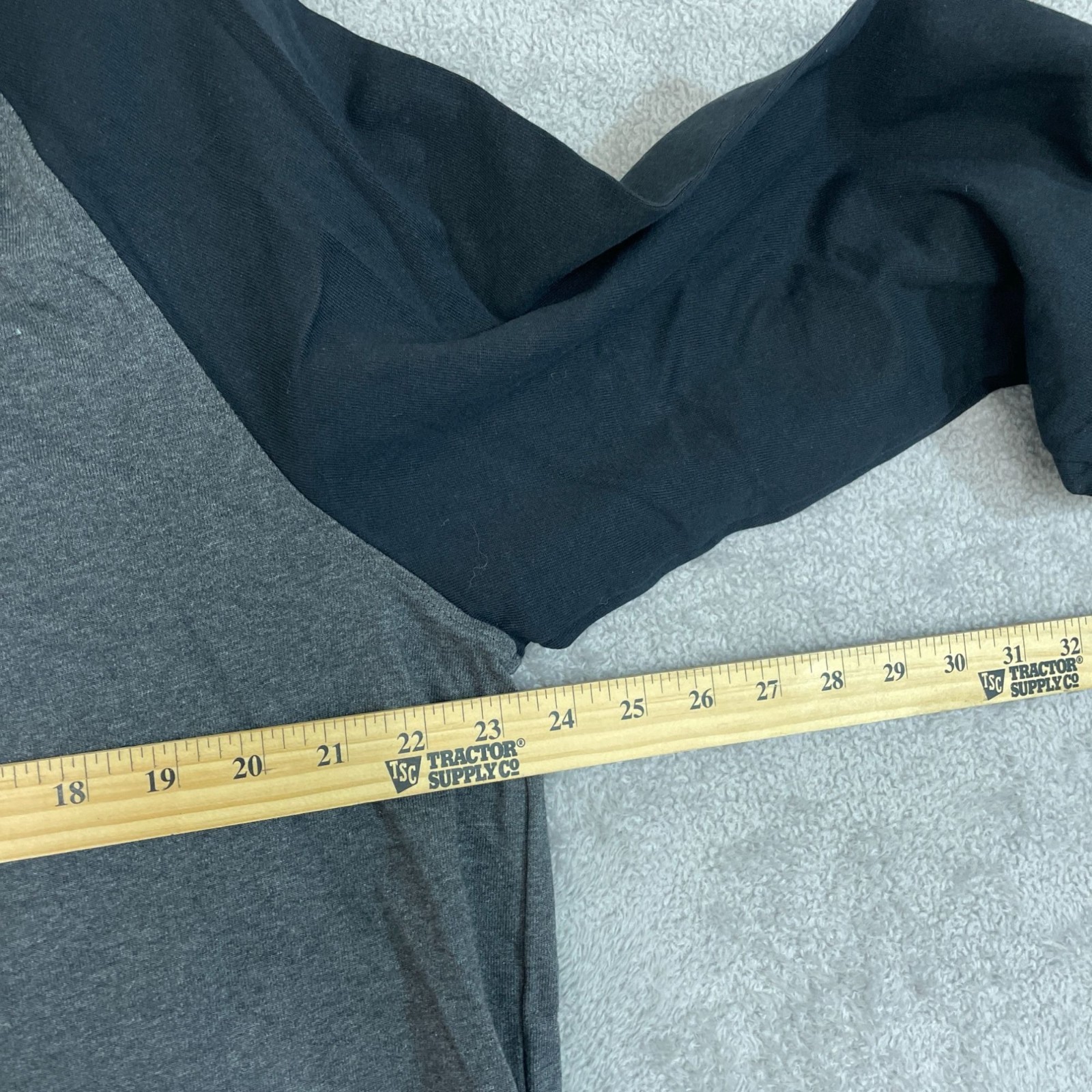 Slate & Stone Men’s XL Gray & Black Long Sleeve T-Shirt Cotton F1386