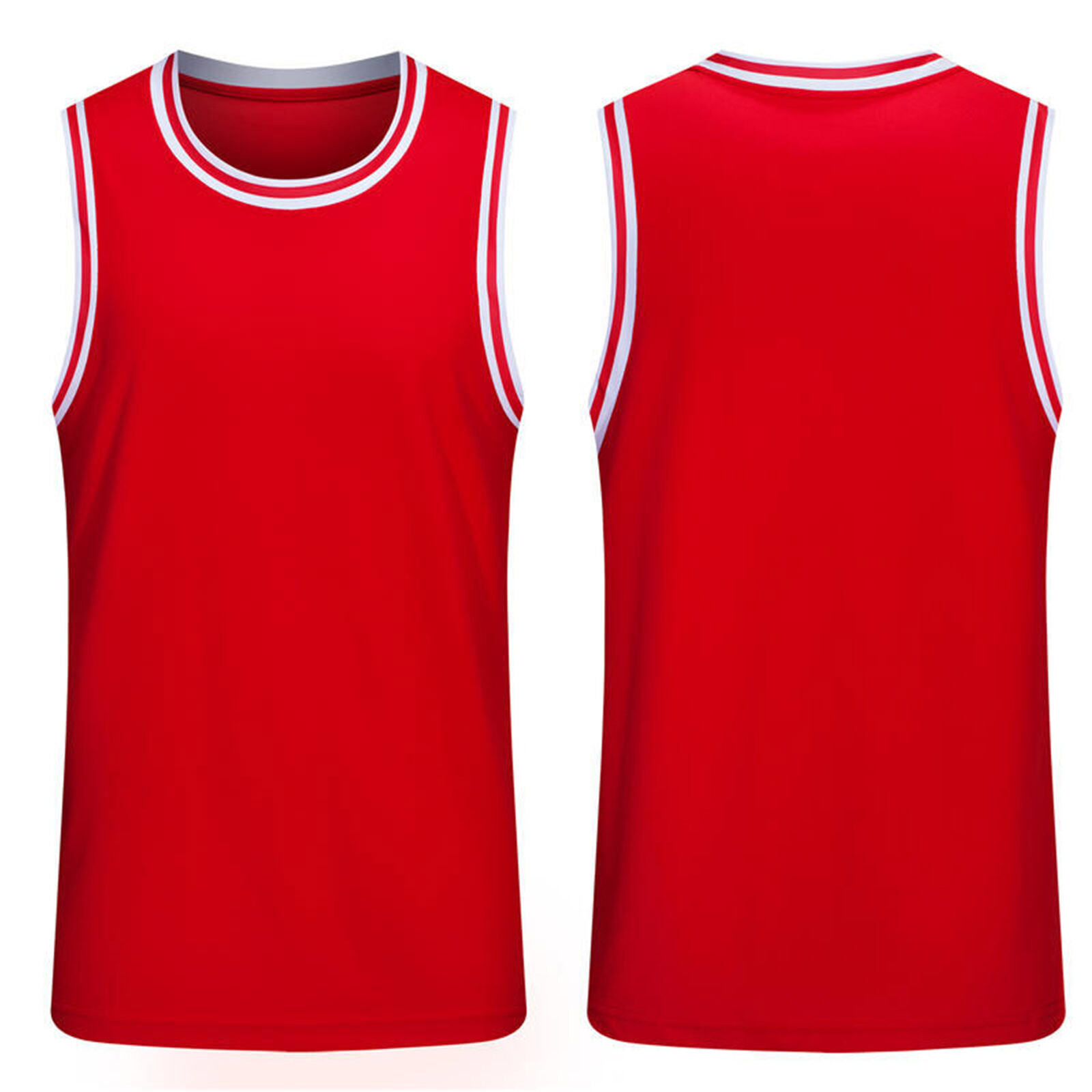 Mens T-shirt Summer Top Exercise Vest Workout Underwaist Gym Activewear Team