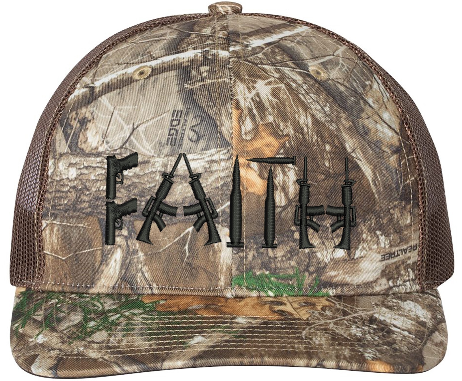 Faith Guns 2nd Amendment Richardson Embroidered One Size Fits All Trucker Hat