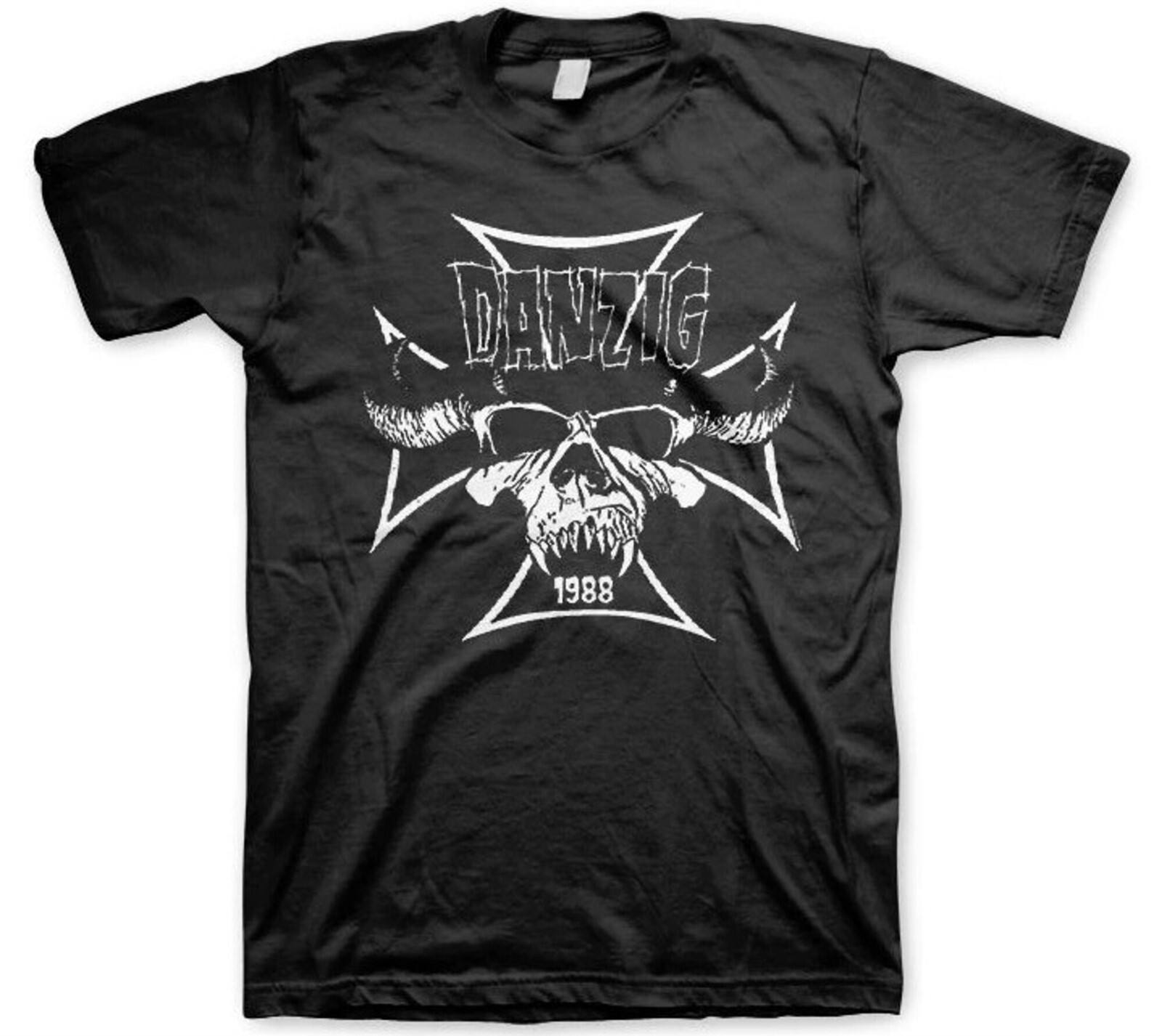 DANZIG cd cv IRON CROSS SKULL 1988 Official SHIRT XL New lucifuge how gods kill