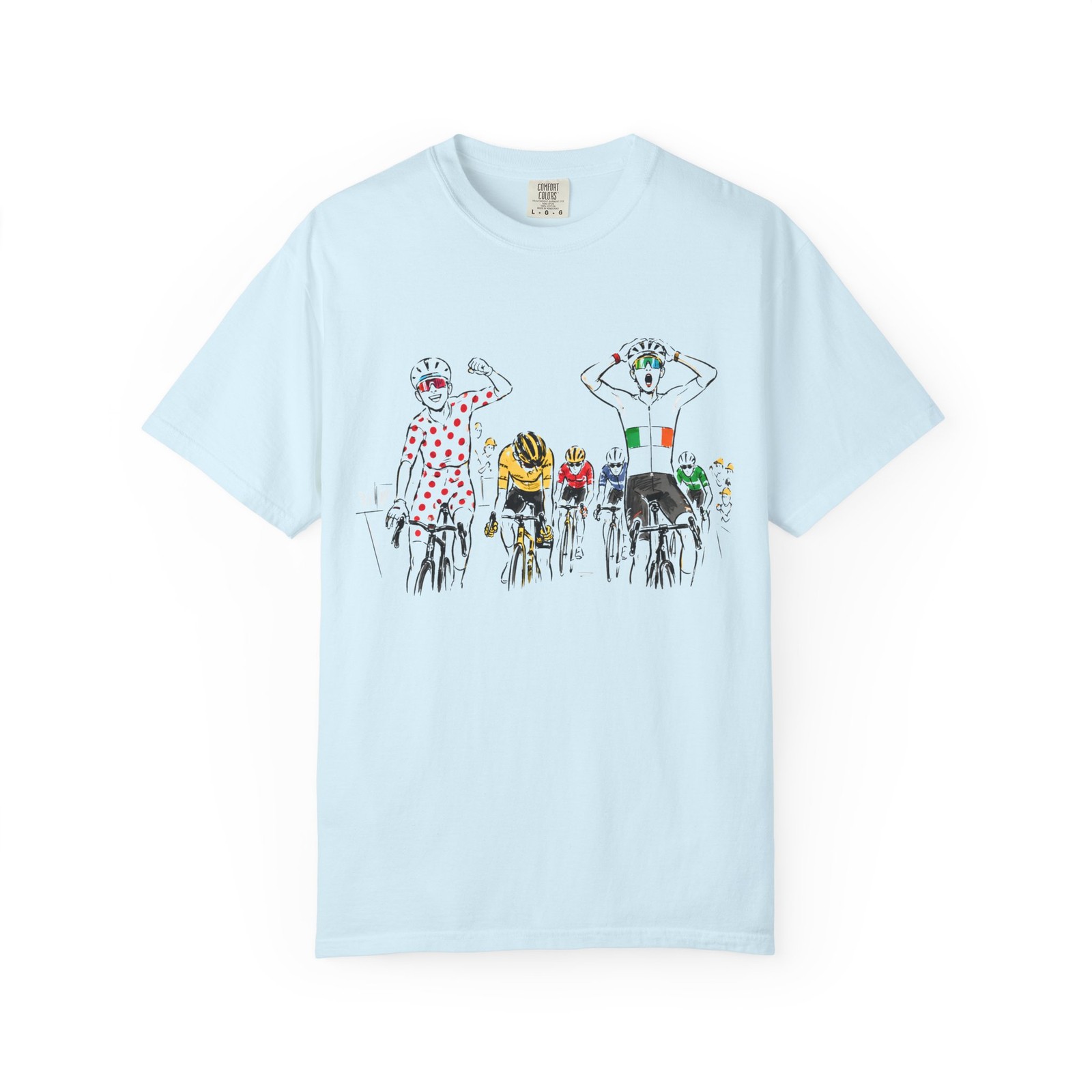 Le Tour de France Isaac Del Toro Tadej Podecar UAE Bike Cycling T-shirt Vtg Tee