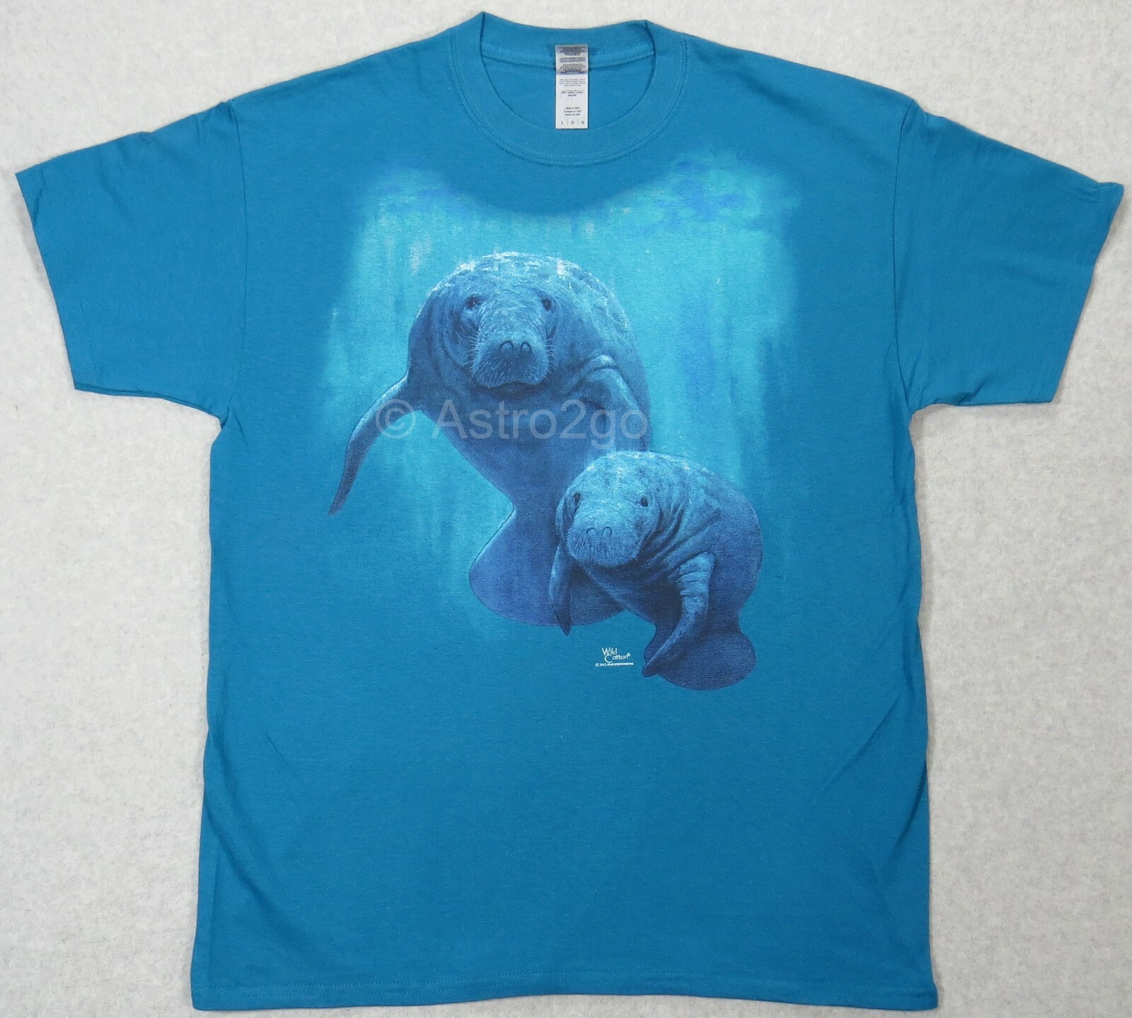 MANATEE DUET-Aquatic Sea Cow Tropical Marine Mermaid Wildlife T shirt S-2XL NEW!