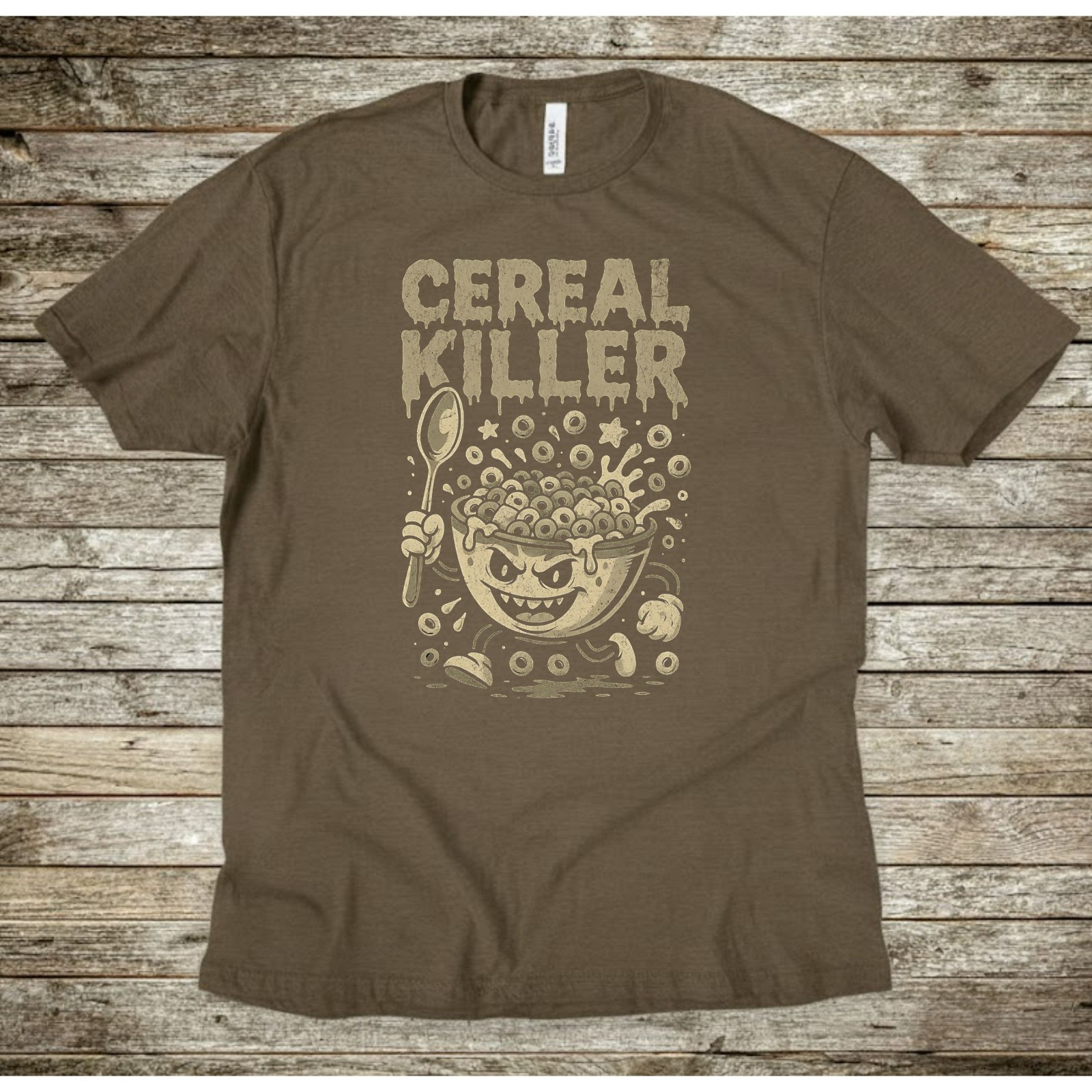 Cereal Killer Shirt, Funny Breakfast Tee, Food Pun Gift, Retro Humor Graphic Tee