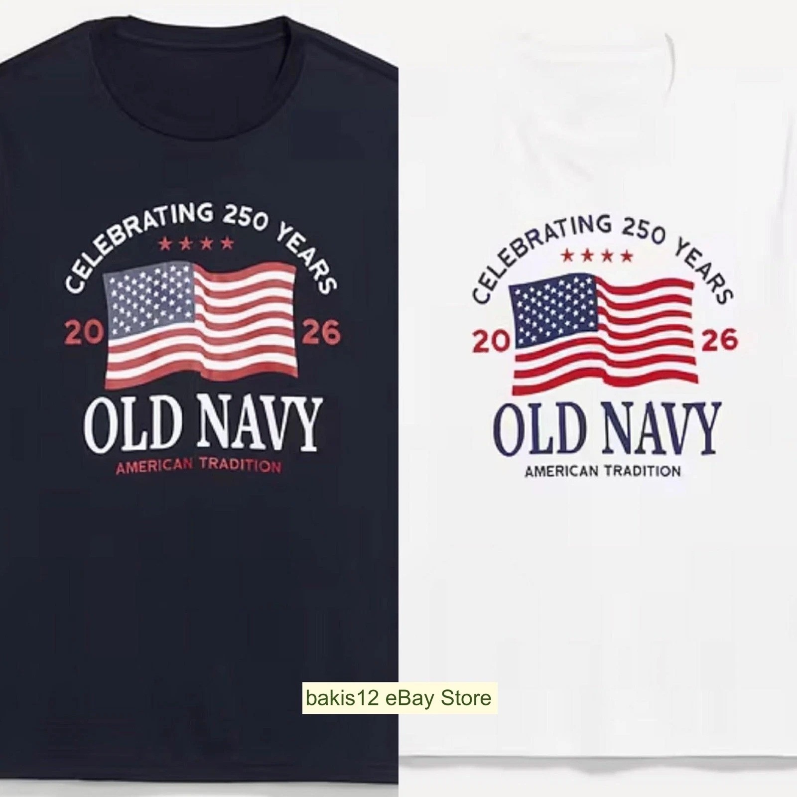 OLD NAVY US Flag 2026 250th Anniversary T-SHIRT