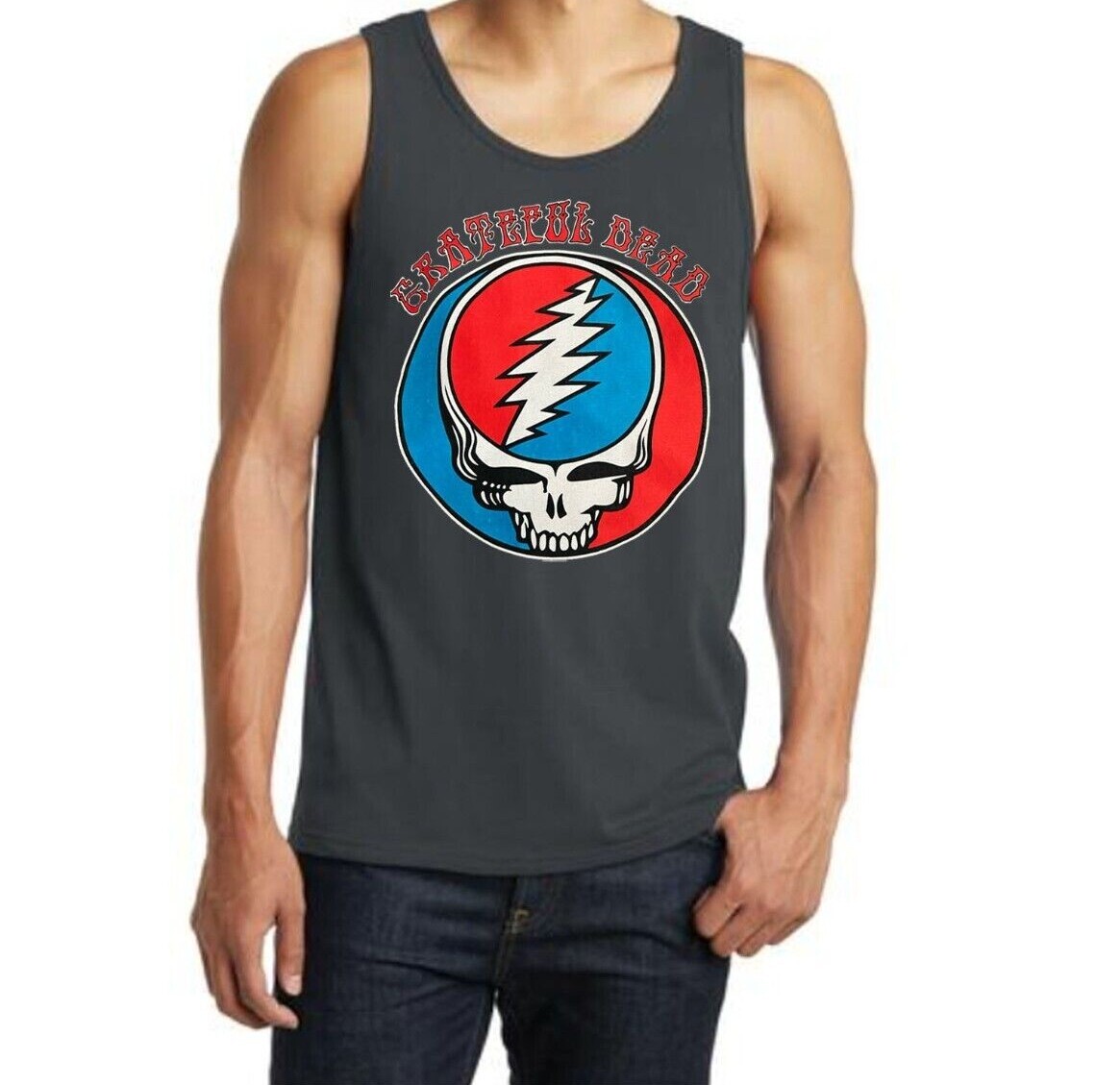 Grateful Dead Rock Band Men’s Tank Tops (Multiple Variations)