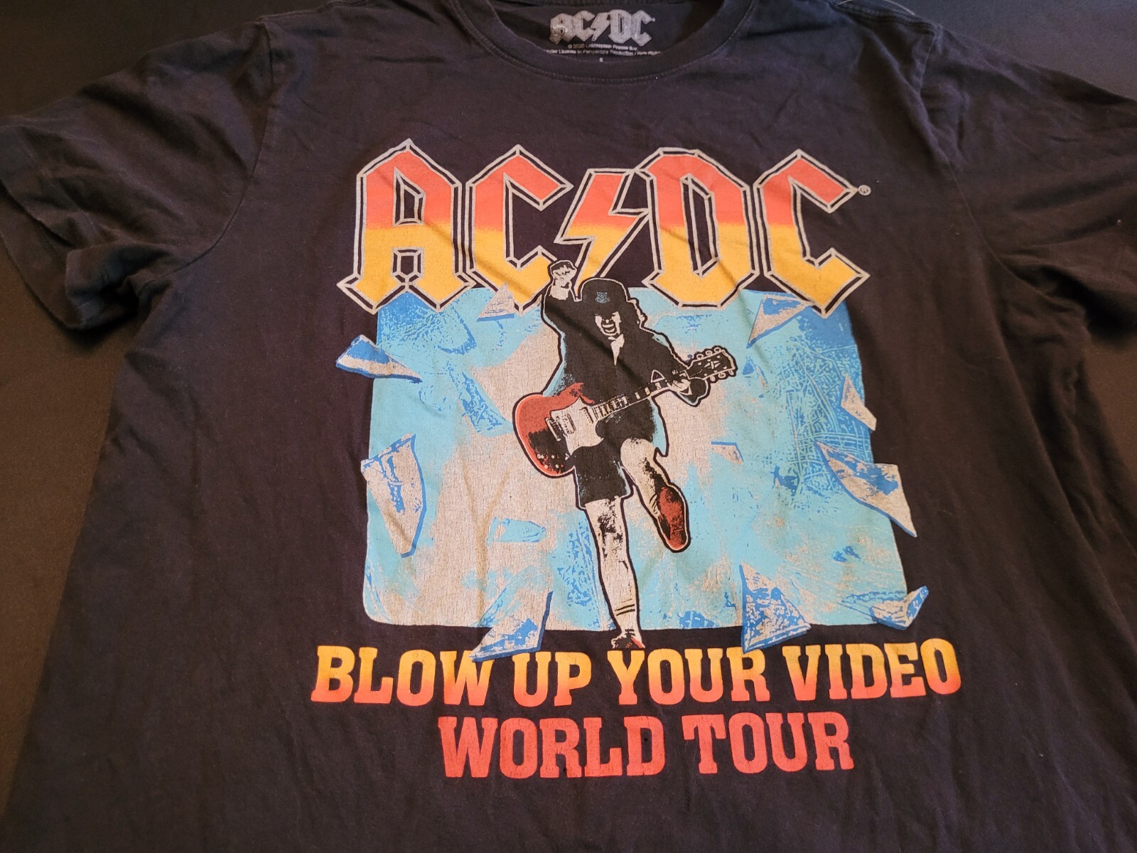 AC/DC Blow Up Your Video Tour T-Shirt- Black – Large