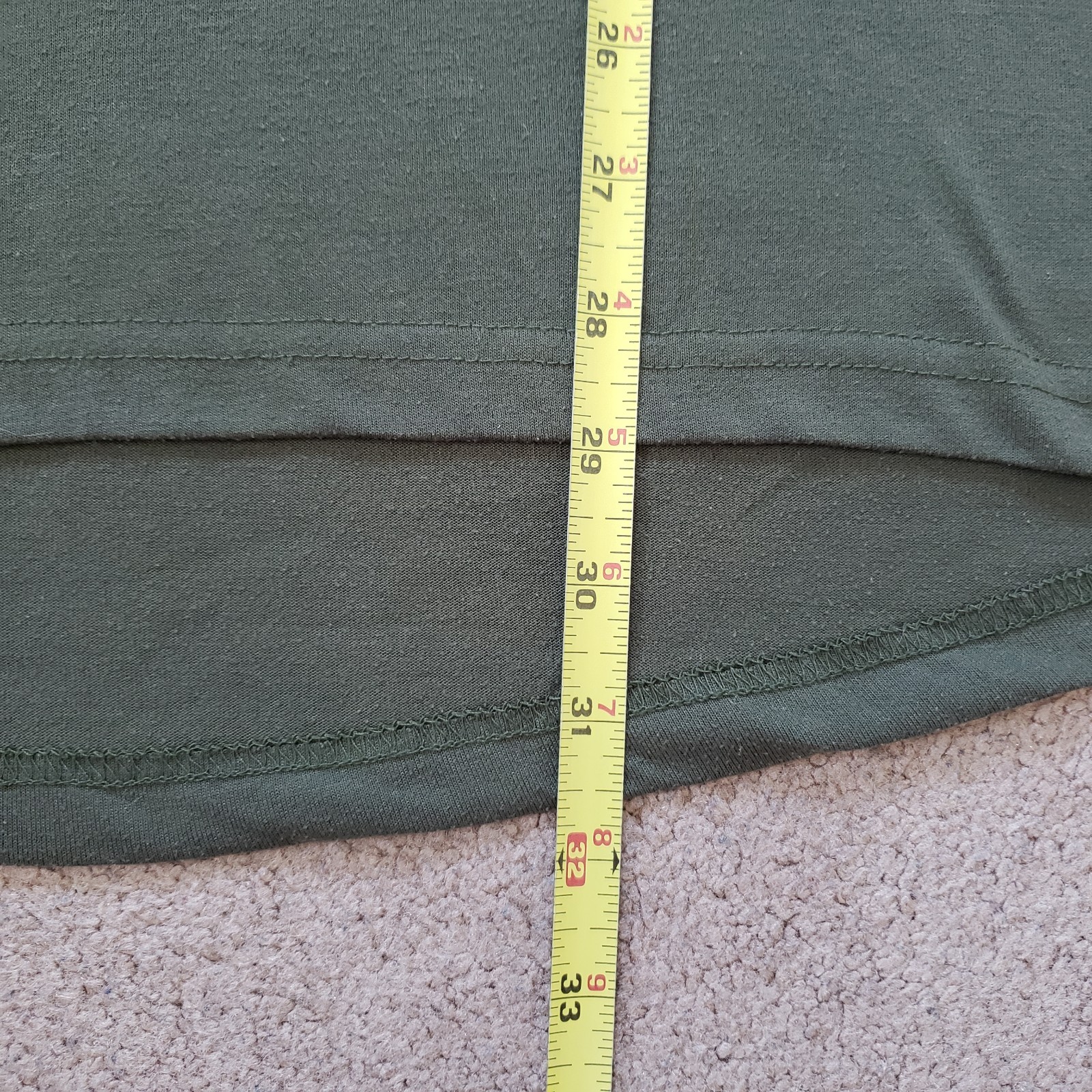 Vintage 90s Cabelas Plain Sz Large USA Made Olive Green T-Shirt Blank Outdoors