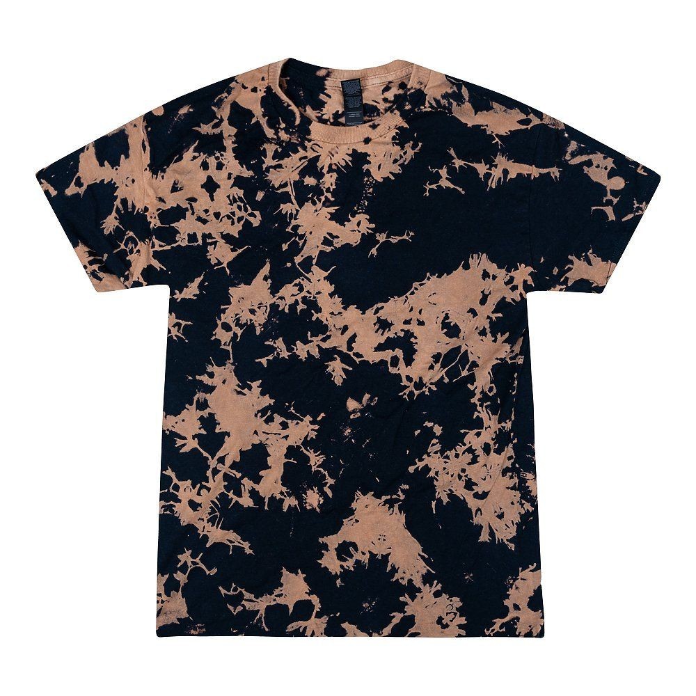 Bleach Out T-Shirts Black Adult Sizes Cotton Colortone