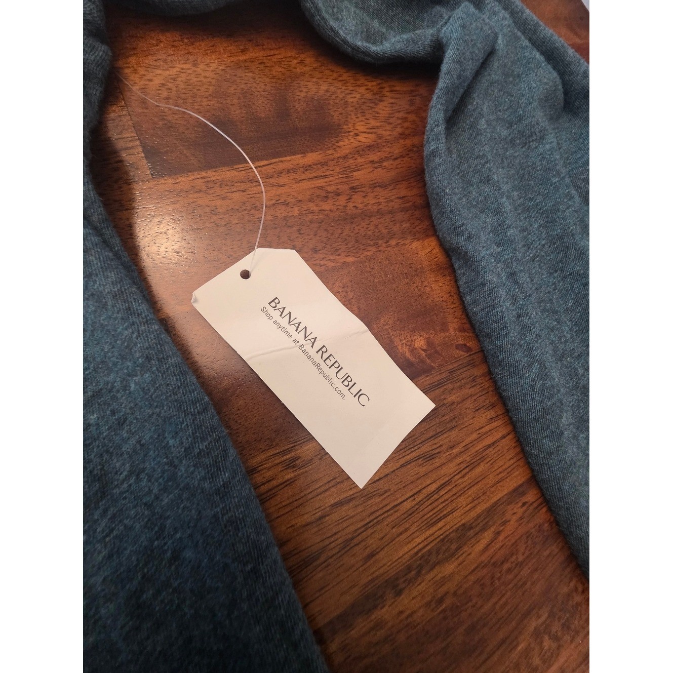 Banana Republic Men’s Long Sleeve Crewneck Shirt Heather Charcoal Large Sku 65