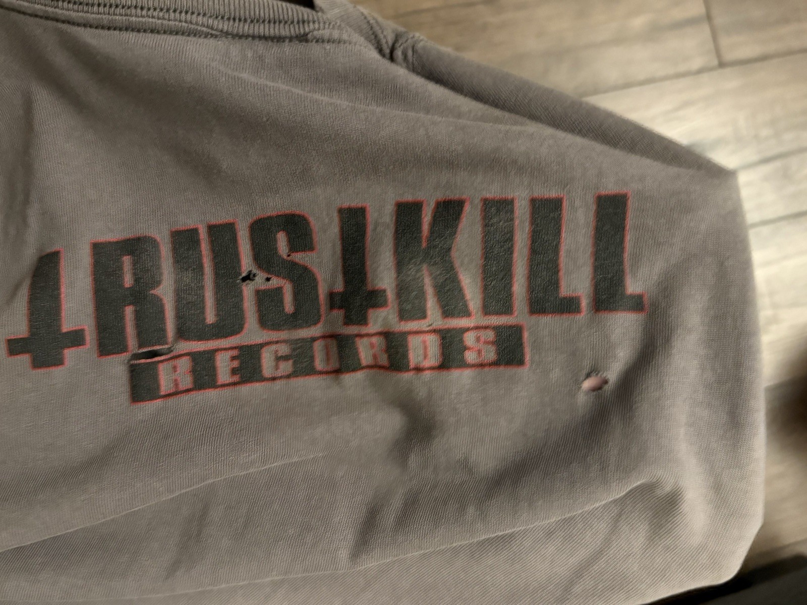 Vintage Poison the Well Shirt Trustkill Records Anvil Size L Grey Band Tee