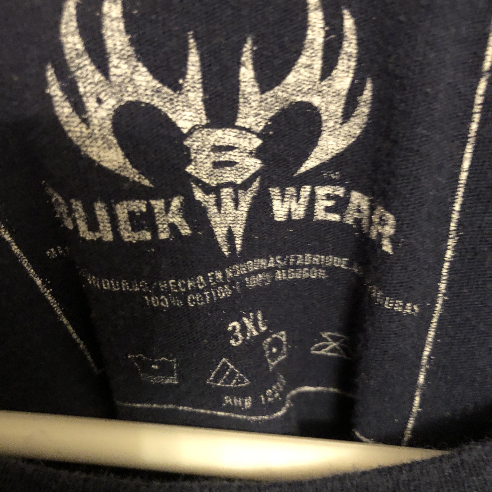 Buck Wear Men’s Size 3 XL Navy Blue “Red, White And True” American Flag Tee