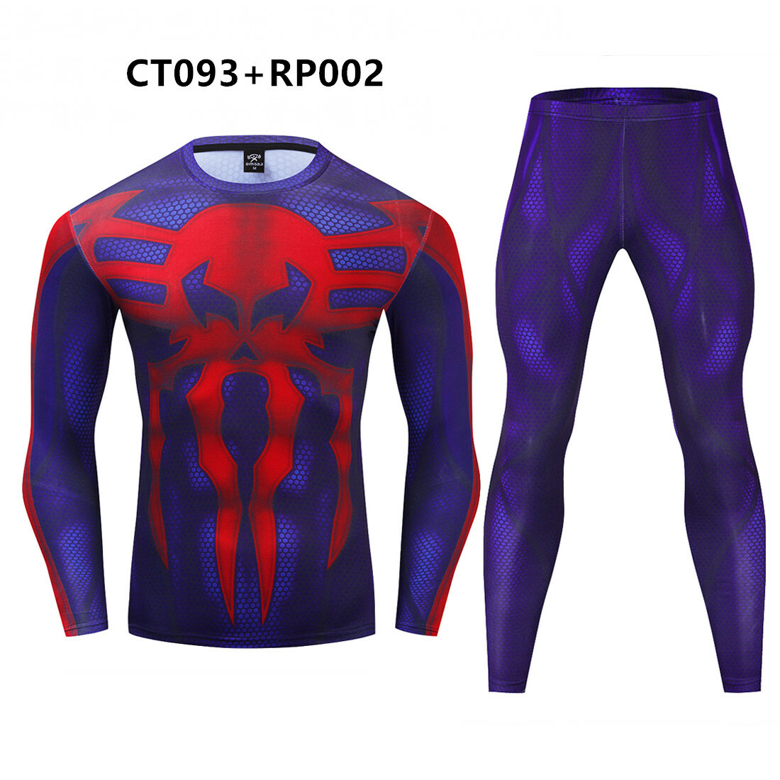 Men’s T-shirts 3D Print Marvel Superhero Compression Long Sleeve Tights Gym Tops