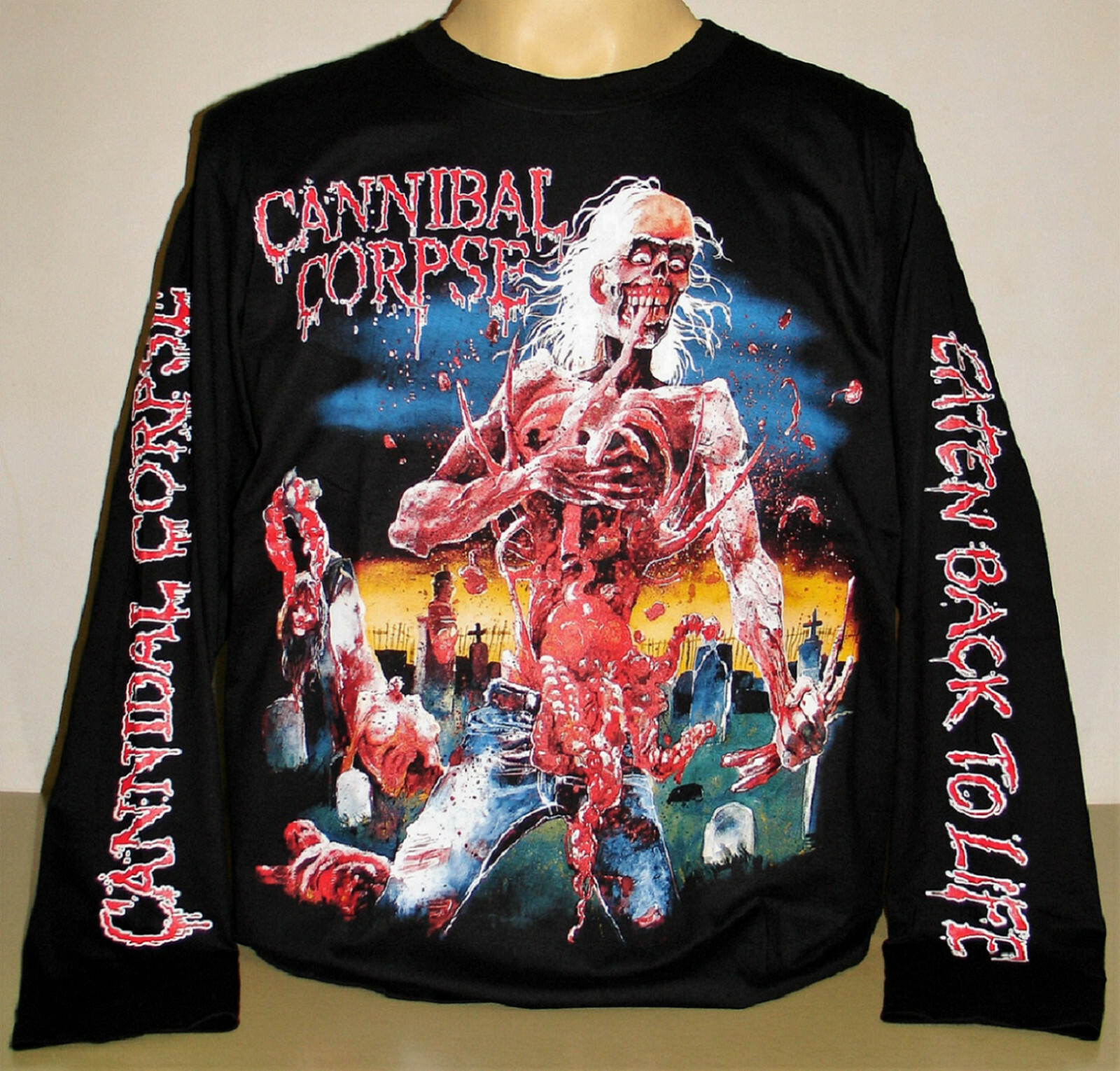 Cannibal Corpse Eaten Back To Life Long Sleeve T-Shirt Size S M L XL 2XL 3XL New