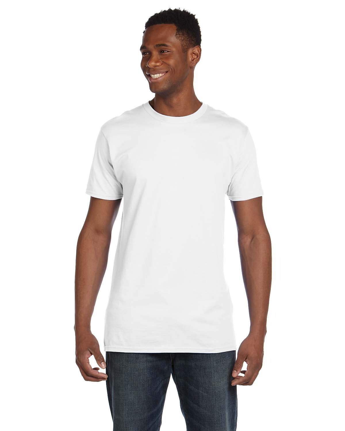 Hanes Men’s 4.5 oz. 100% Ringspun Cotton Perfect-T 30 Singles T-Shirt 4980 S-3XL