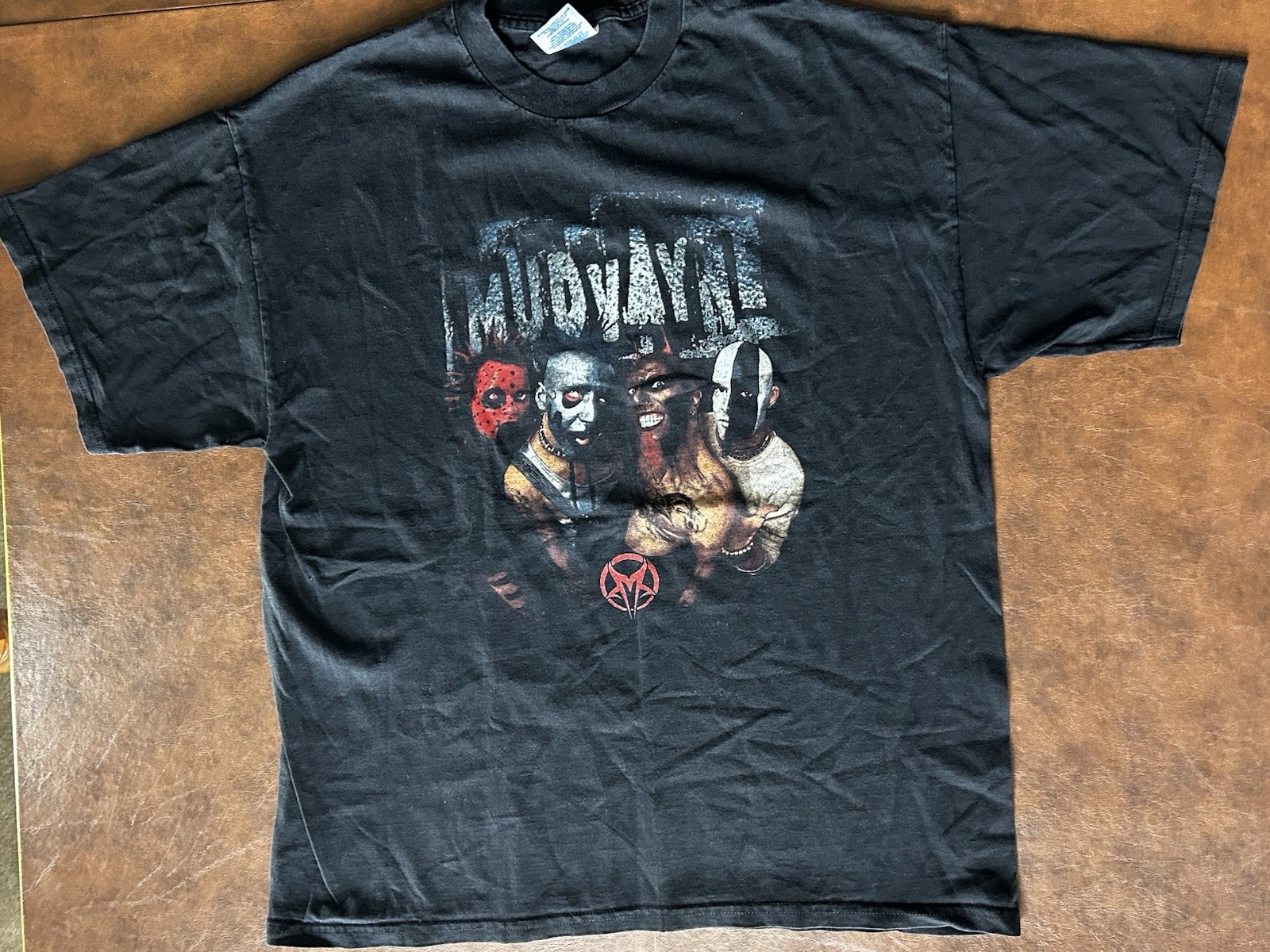 Mudvayne band vintage 2001 Group Photo T-shirt XL M&O Knits Slipknot