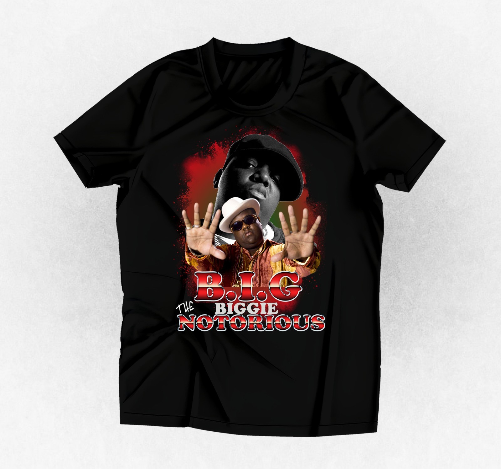 Rapper Biggie graphic t-shirt black or any color and size you choose