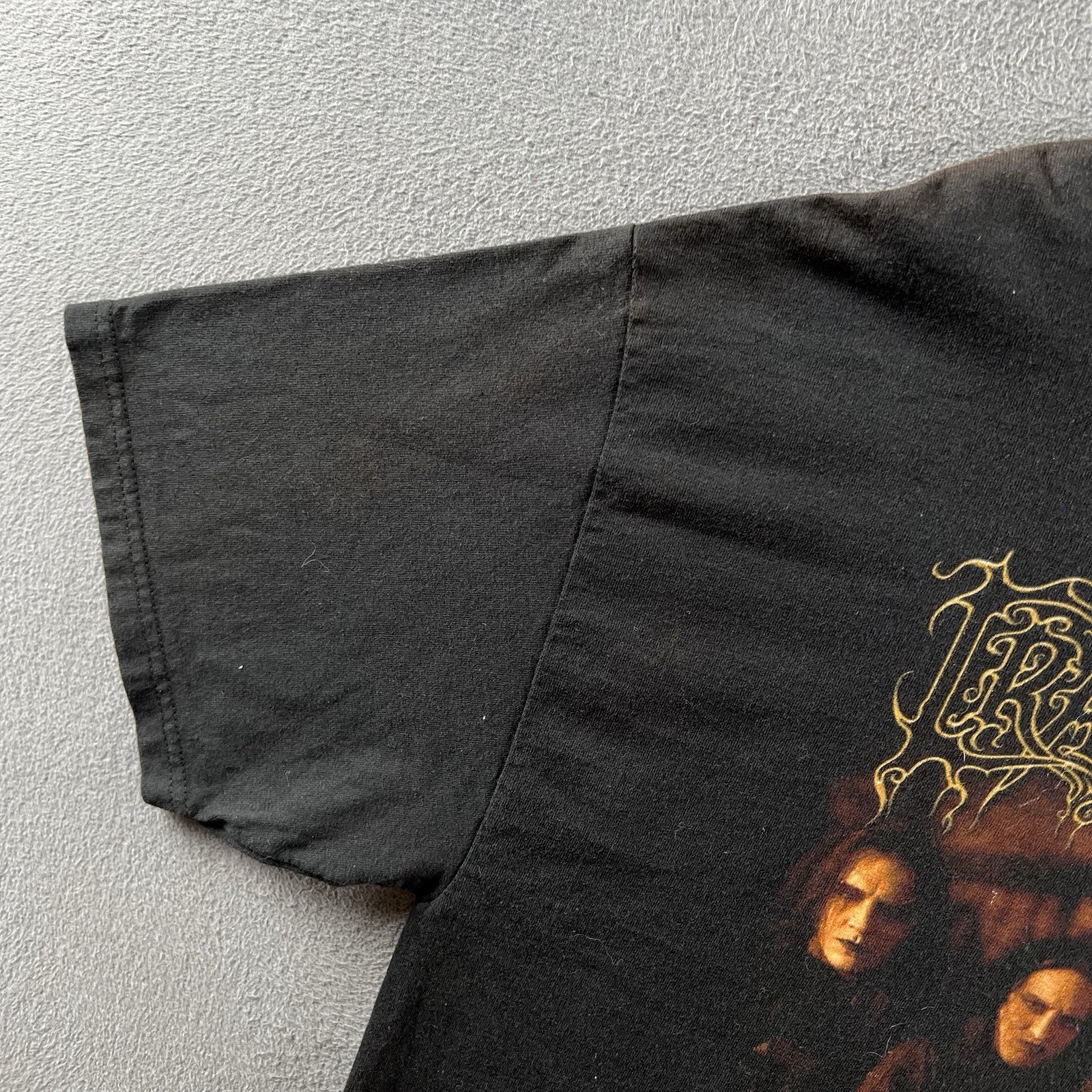 Vintage Cradle Of Filth Shirt Mens XL Black Death Metal Rap Tee Goth Flames 90s