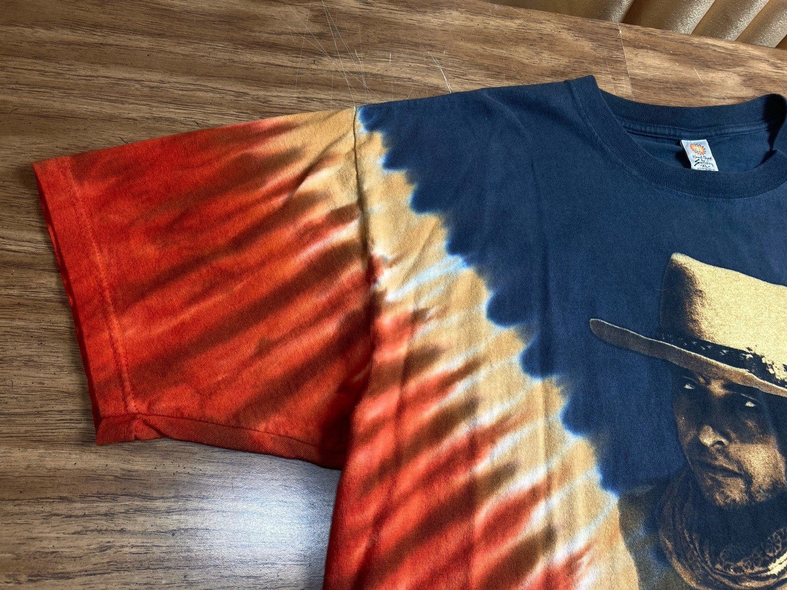 2005 Bob Dylan XL Y2K Tie-dye Concert Tee T Shirt East West Tour Band Tee Hippie