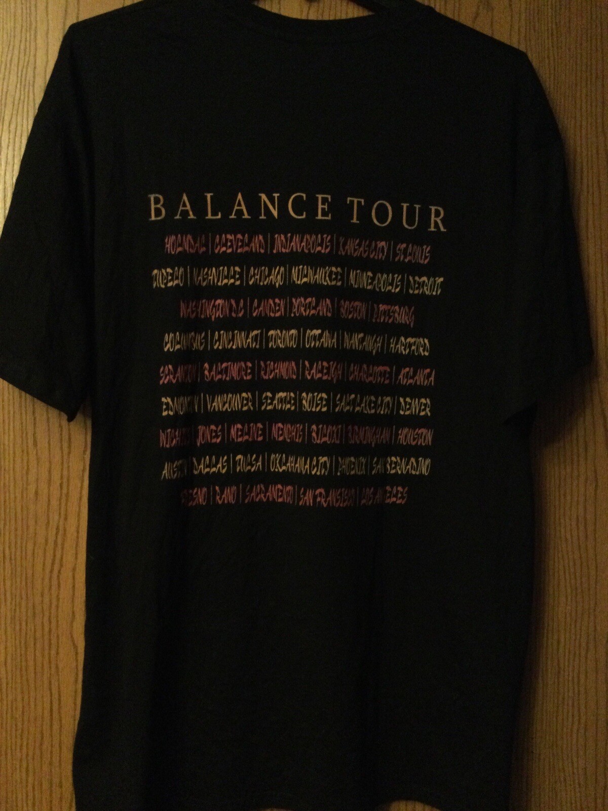 Van Halen – “Balance” – Black – 3XL – Front Graphics Different From LP Cover