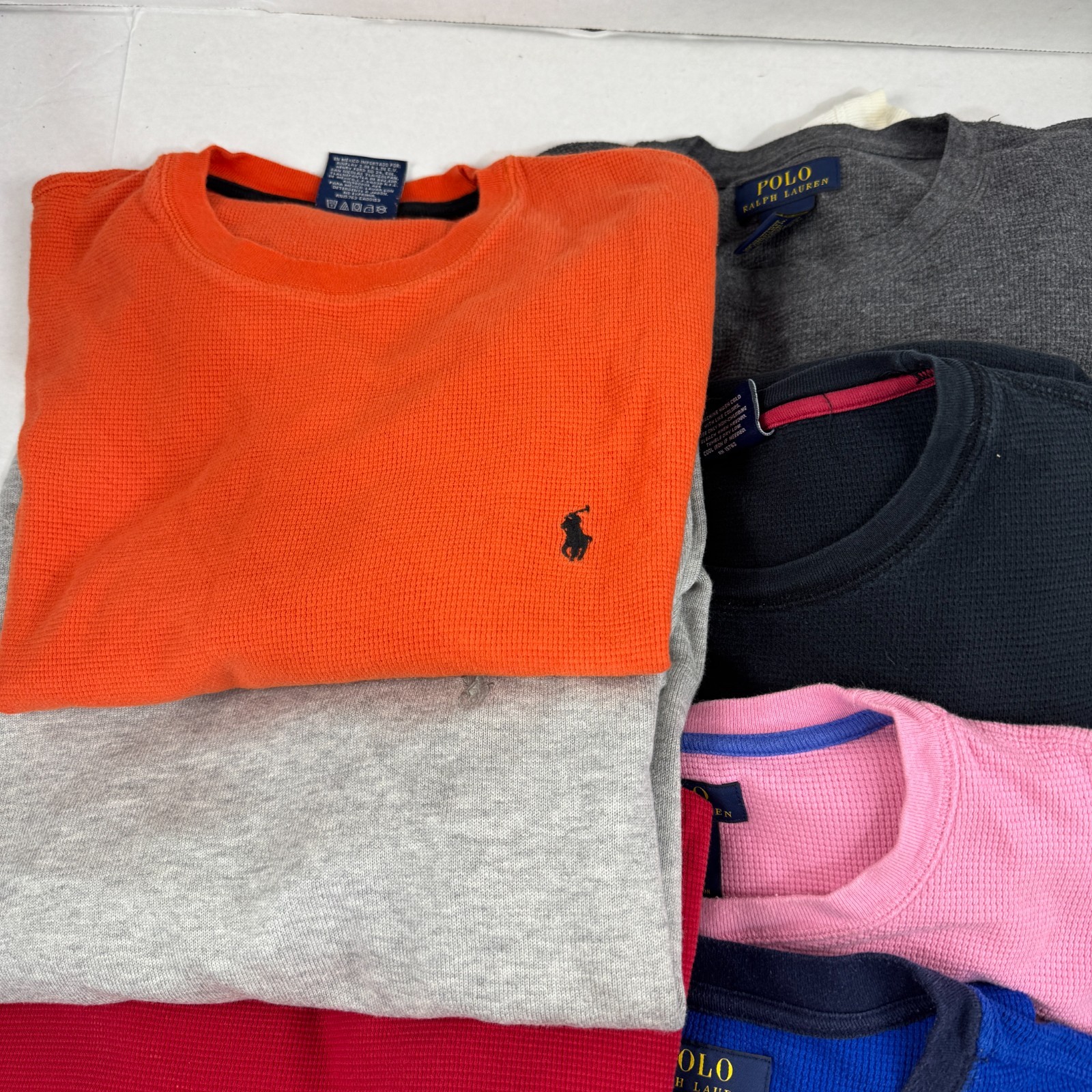 Wholesale Lot of 12 Ralph Lauren Men’s Long Sleeve Thermals (Assorted Sizes)