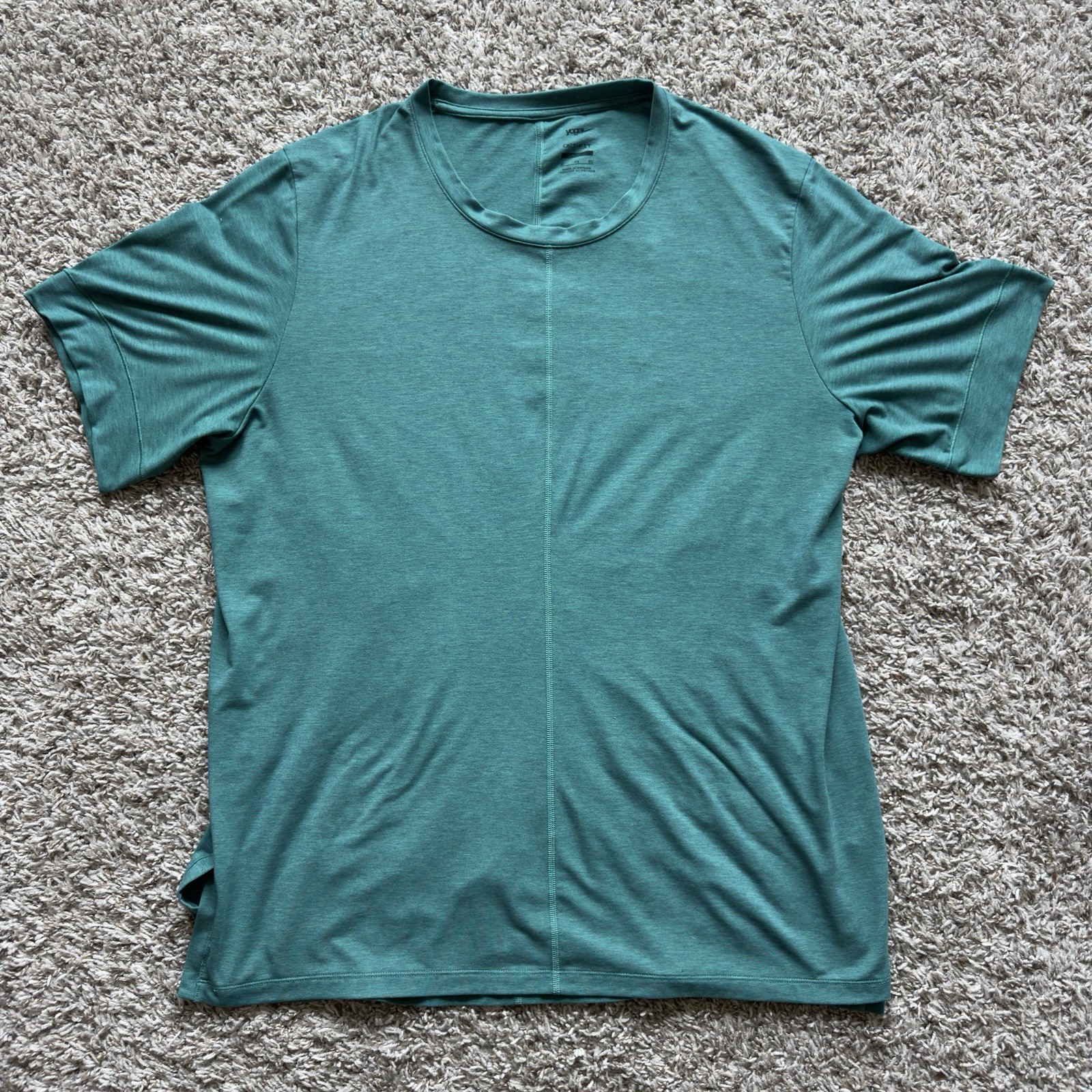 Nike Shirt Dri-Fit Yoga Mens XL Green Training Slim Fit DN4314-077 Activewear