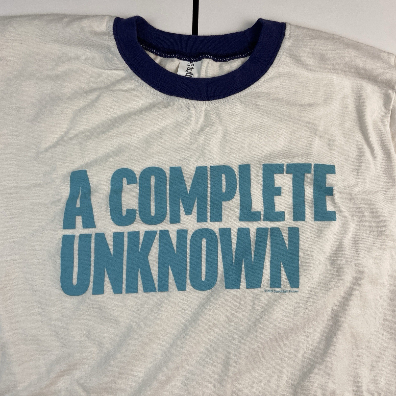 Bob Dylan Movie “A Complete Unknown” Promo Shirt Ringer Style T-Shirt Small