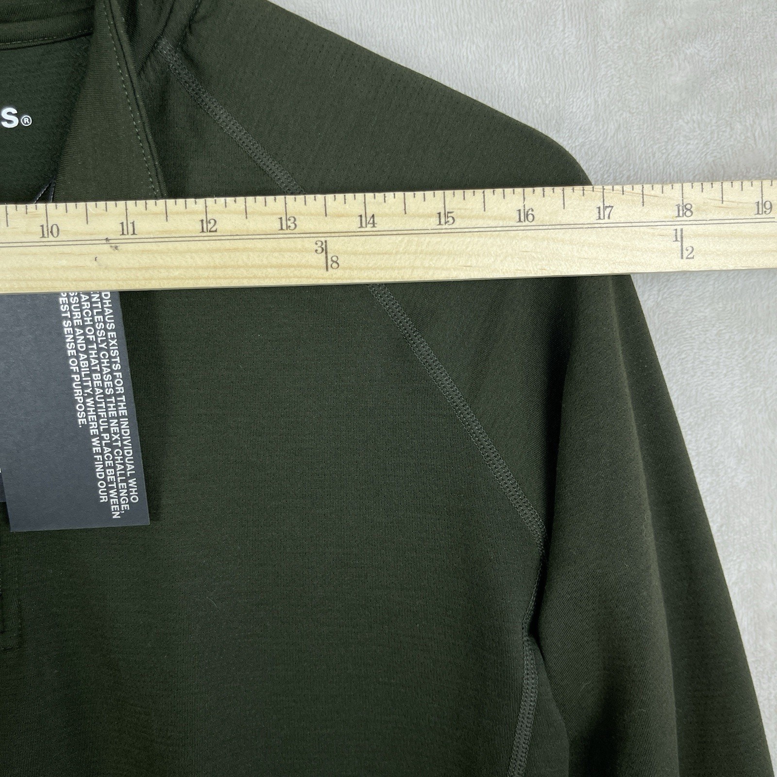 Squidhaus Men’s Small 1/4 Zip Pullover Olive Green NWT Gorpcore Athleisure