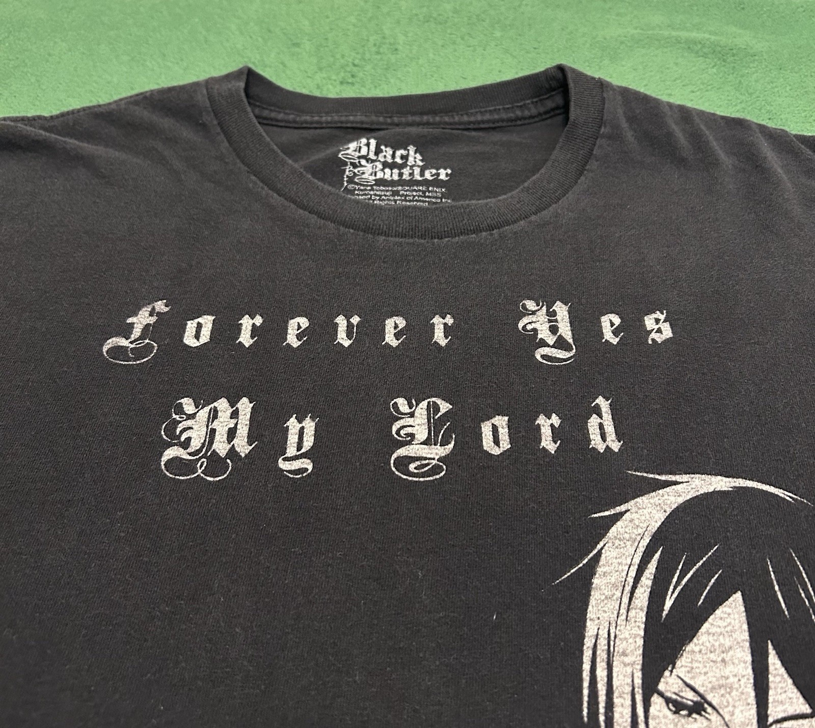 Black Butler T-Shirt Mens Forever Yes My Lord Anime MangaBig Graphic Large L