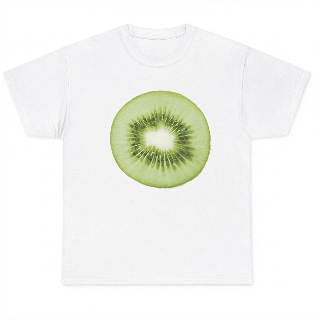 Kiwi Slice Graphic Gift For Friends White T-Shirt