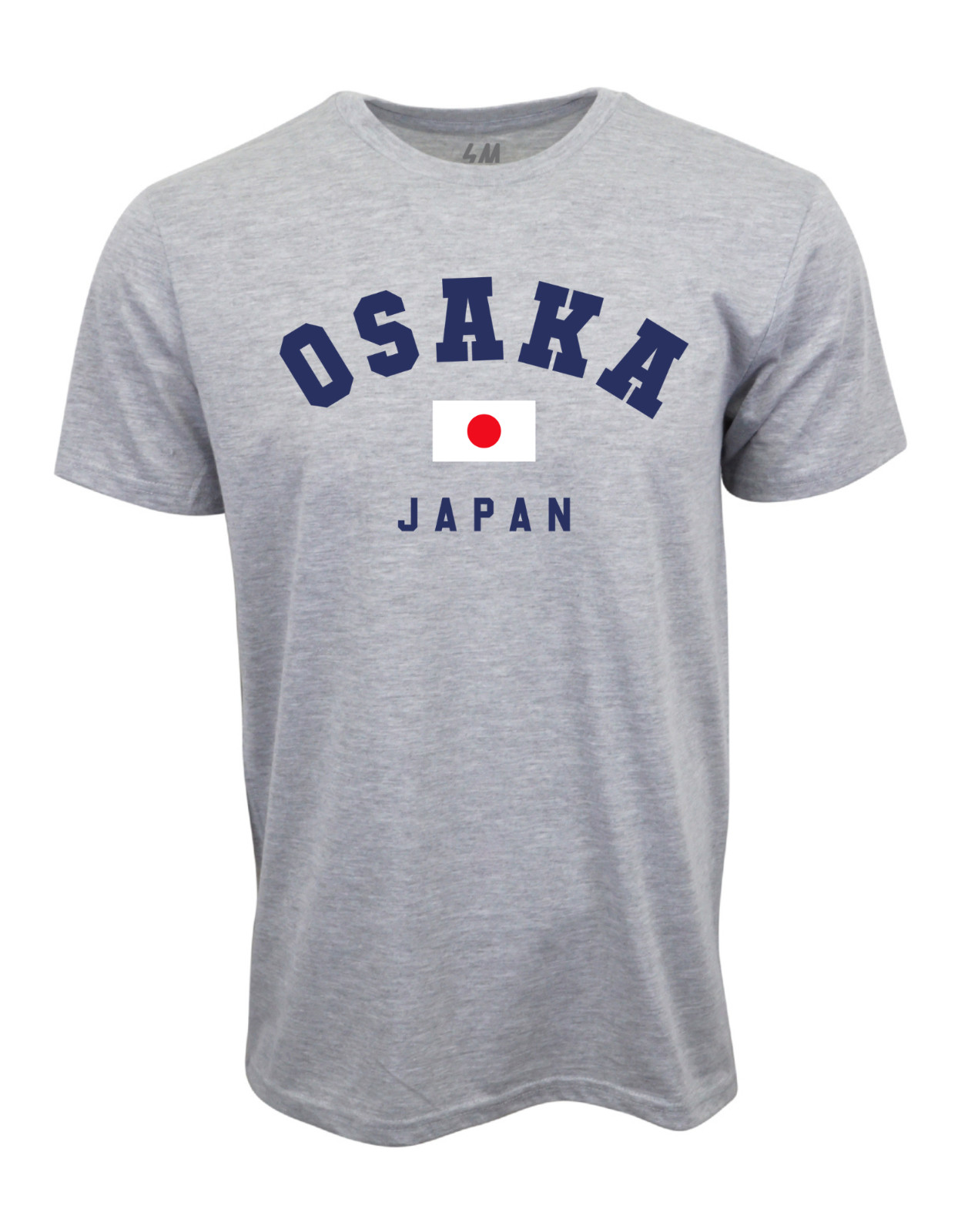 OSAKA JAPAN GRAPHIC T-SHIRT GRAY HEATHER
