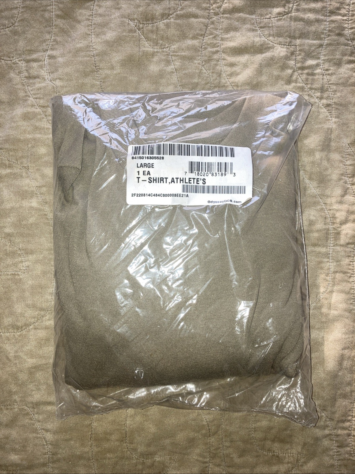 3 PACK Coyote Brown Official AR 670-1 US Army Compliant Military T-Shirts Large