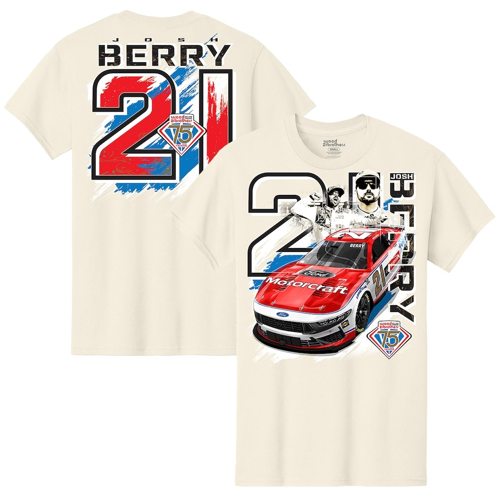 Josh Berry #21 NASCAR Shirt Motorcraft Ford Racing Car Tee