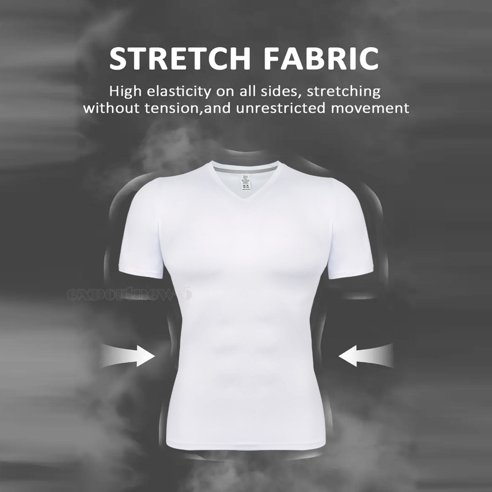 Mens Slim Fit T Shirt Short Sleeve Muscle Gym Fitness Sports Tee Shirts Tops US