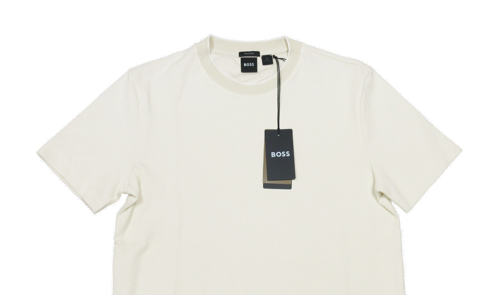 Boss Hugo Boss Beige H-Thompson Textured Pattern Cotton Short Sleeve T-Shirt 2XL