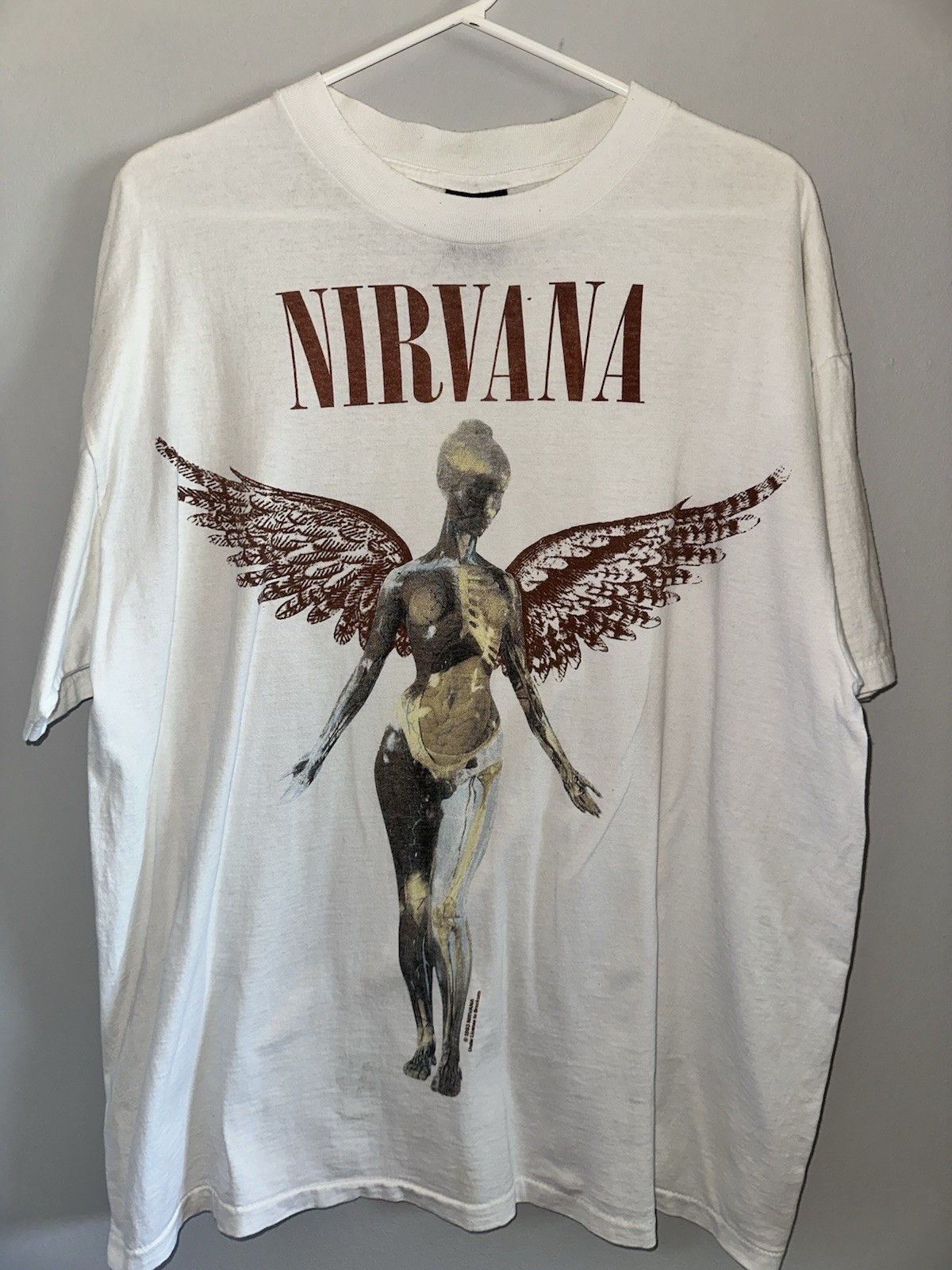 Vintage Nirvana In Utero Reprint Giant Tag XL Rare Shirt