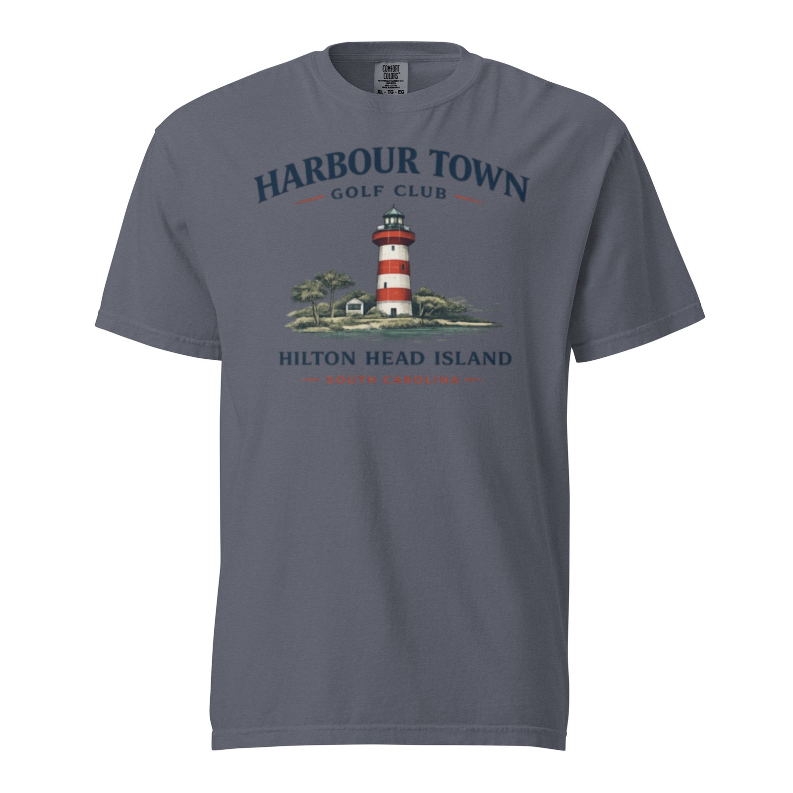 Harbour Town Golf Shirt Comfort Colors Hilton Head Lighthouse Tee