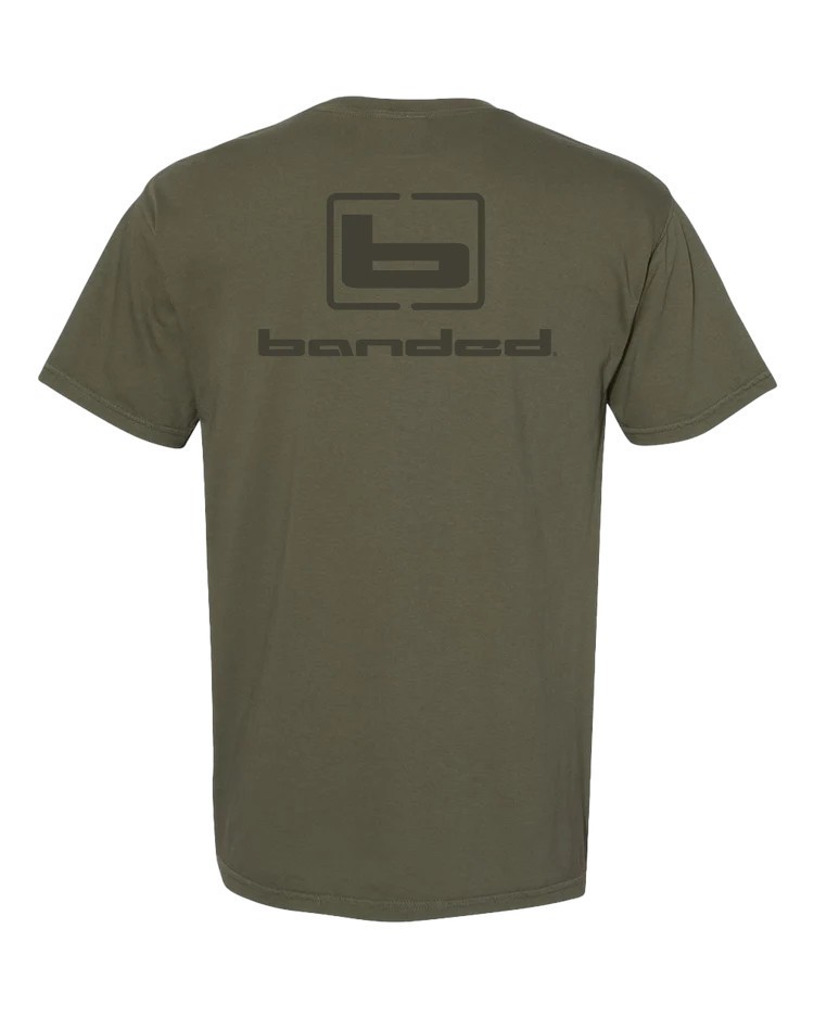 Banded Signature Logo Tee – Soft 50/50 Cotton Poly, Classic Fit