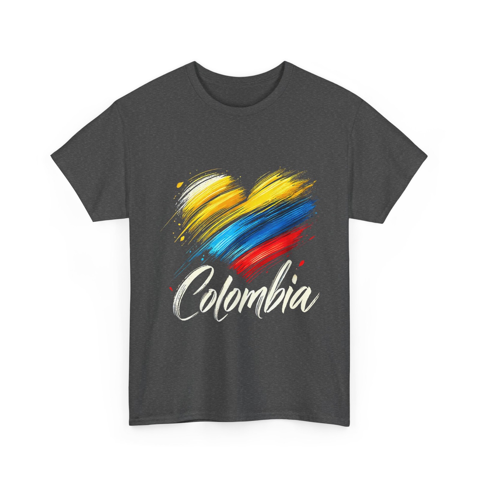 Colombia Flag Heart Shirt, Colombia Soccer Women Men Shirt
