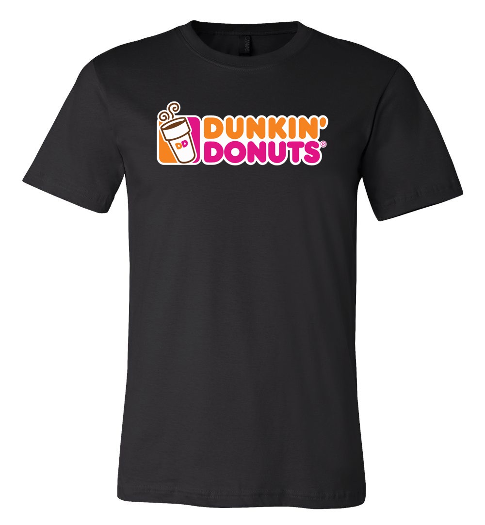 Dunkin Donuts Main Logo Shirt Sizes Youth Med- Adult 6XL! Fast Ship!