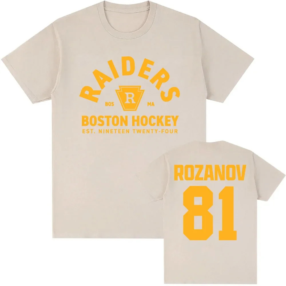 Heated Rivalry Rozanov 81 T-Shirt Boston Raiders TV Series Cotton Unisex UK